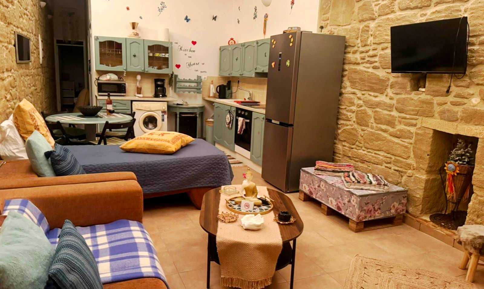 Rustic 2 Bedroom Stone Apartment in Malonas Rodos in Rhodes — photo 2