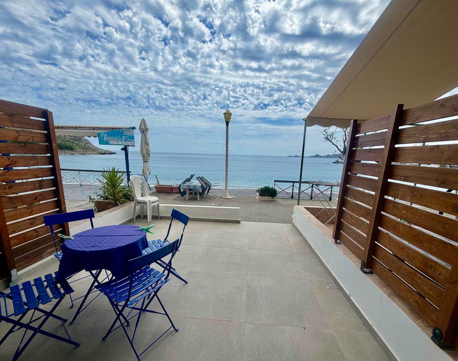 Charaki Escape Chic Studio with Seafront Patio — holiday rental in Rhodes