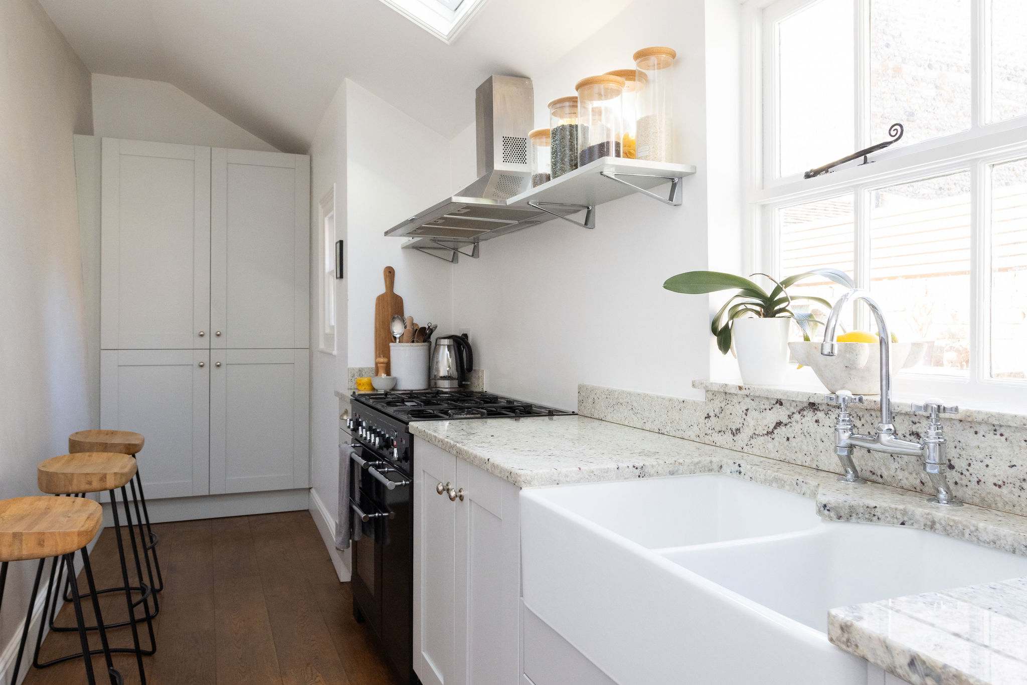 Modern kitchen with beautiful natural light