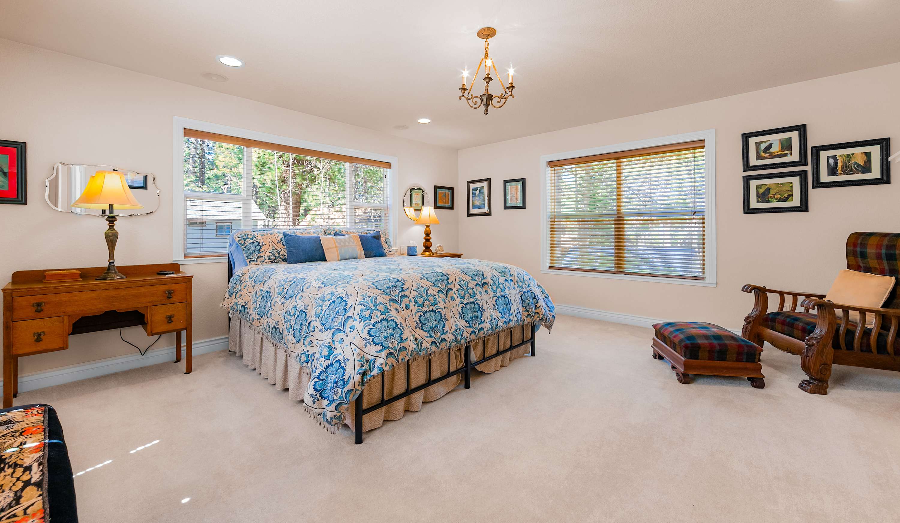 A restful space designed for comfort and calm