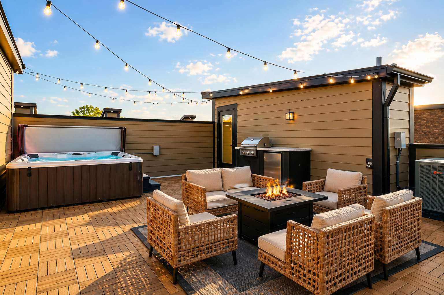 Exclusive townhome ft. rooftop lounge with views! - Picture 50