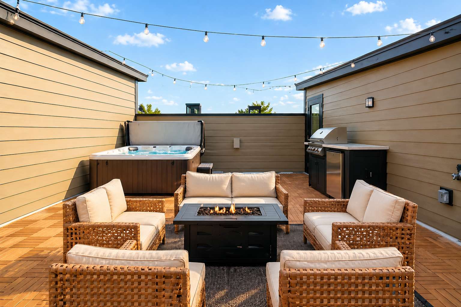 Exclusive townhome ft. rooftop lounge with views! - Picture 49