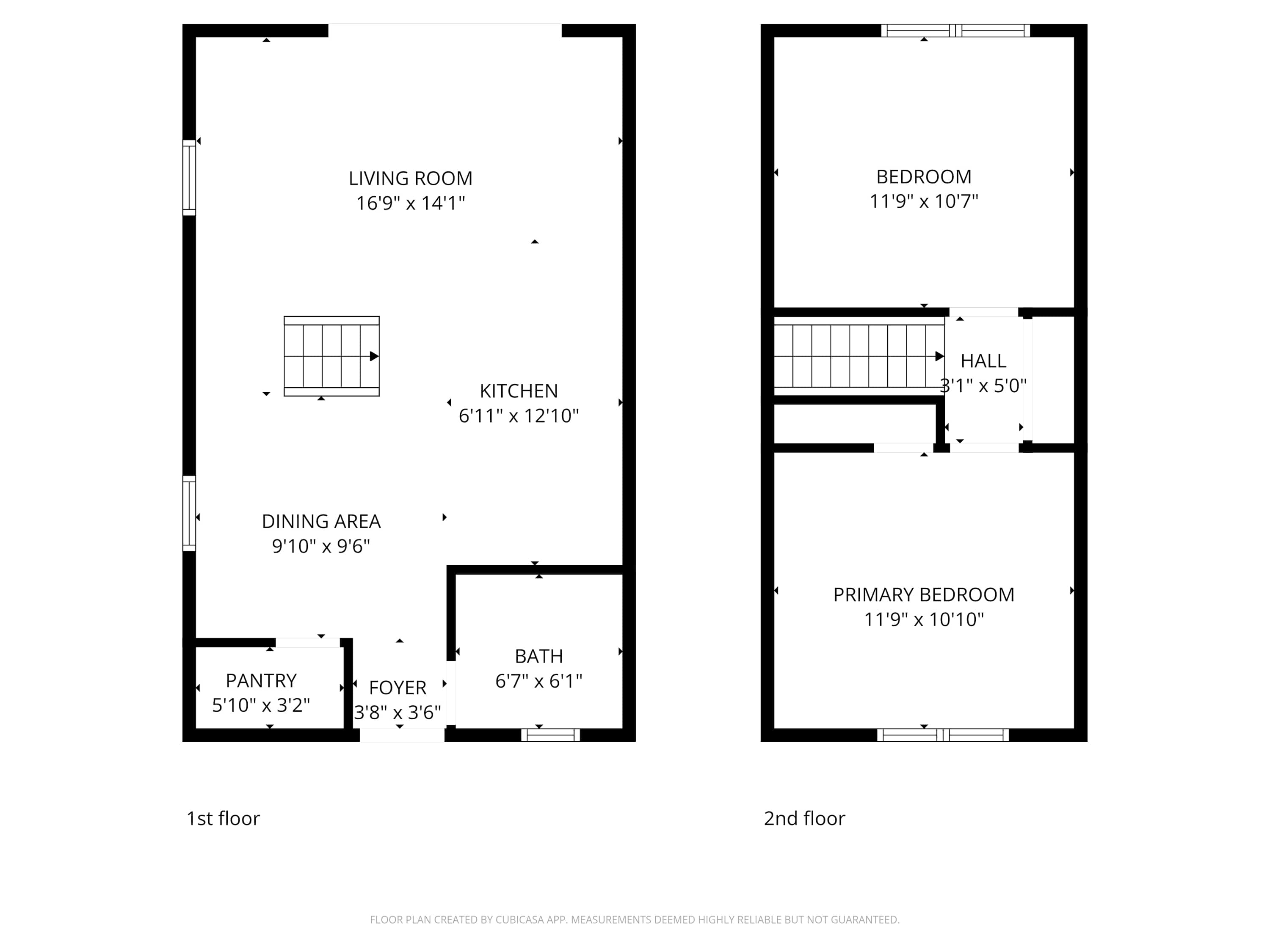 Nani's Chalet's Floor Plan Layout.