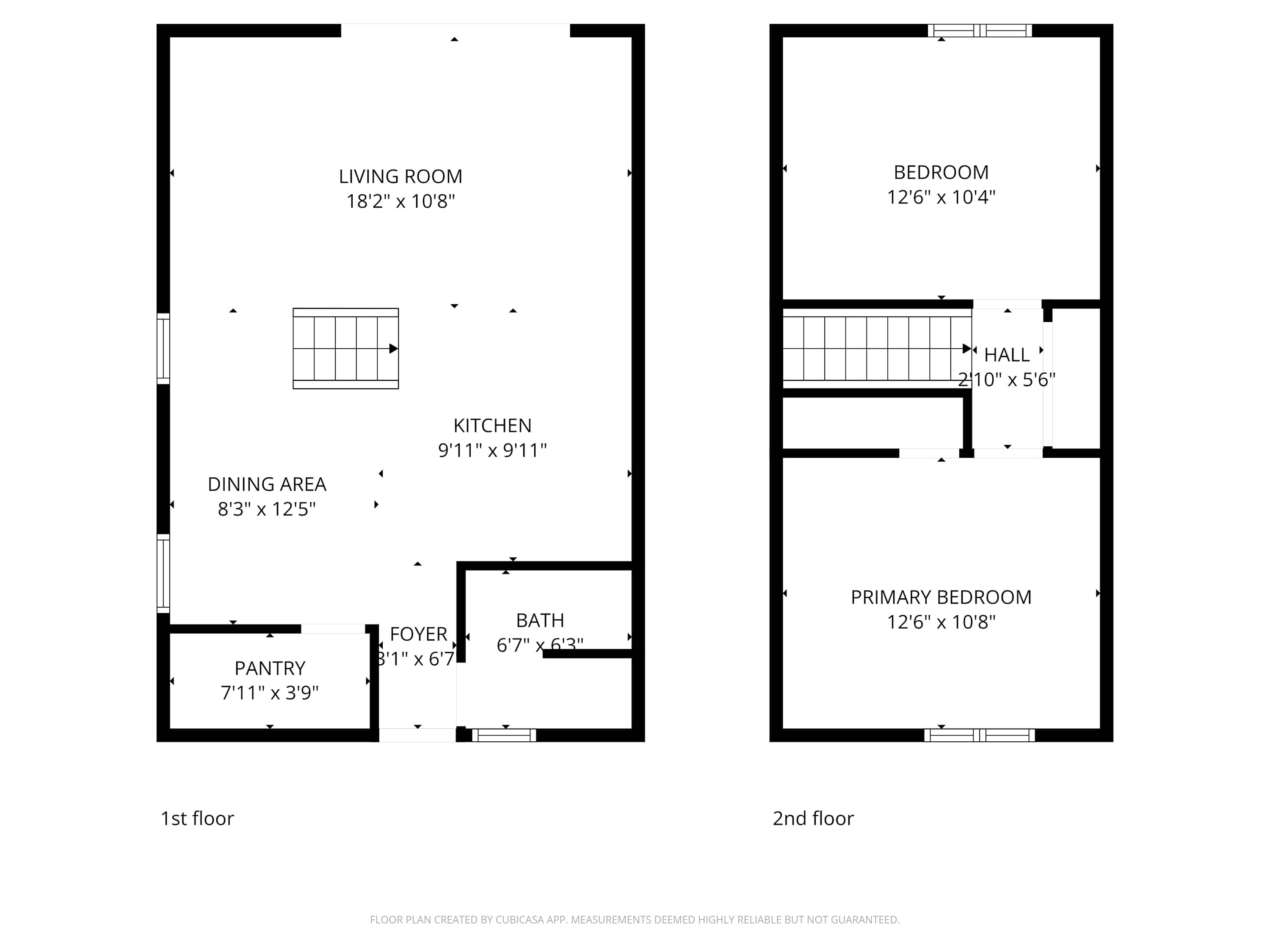Chalet 17's Floor Plan Layout.