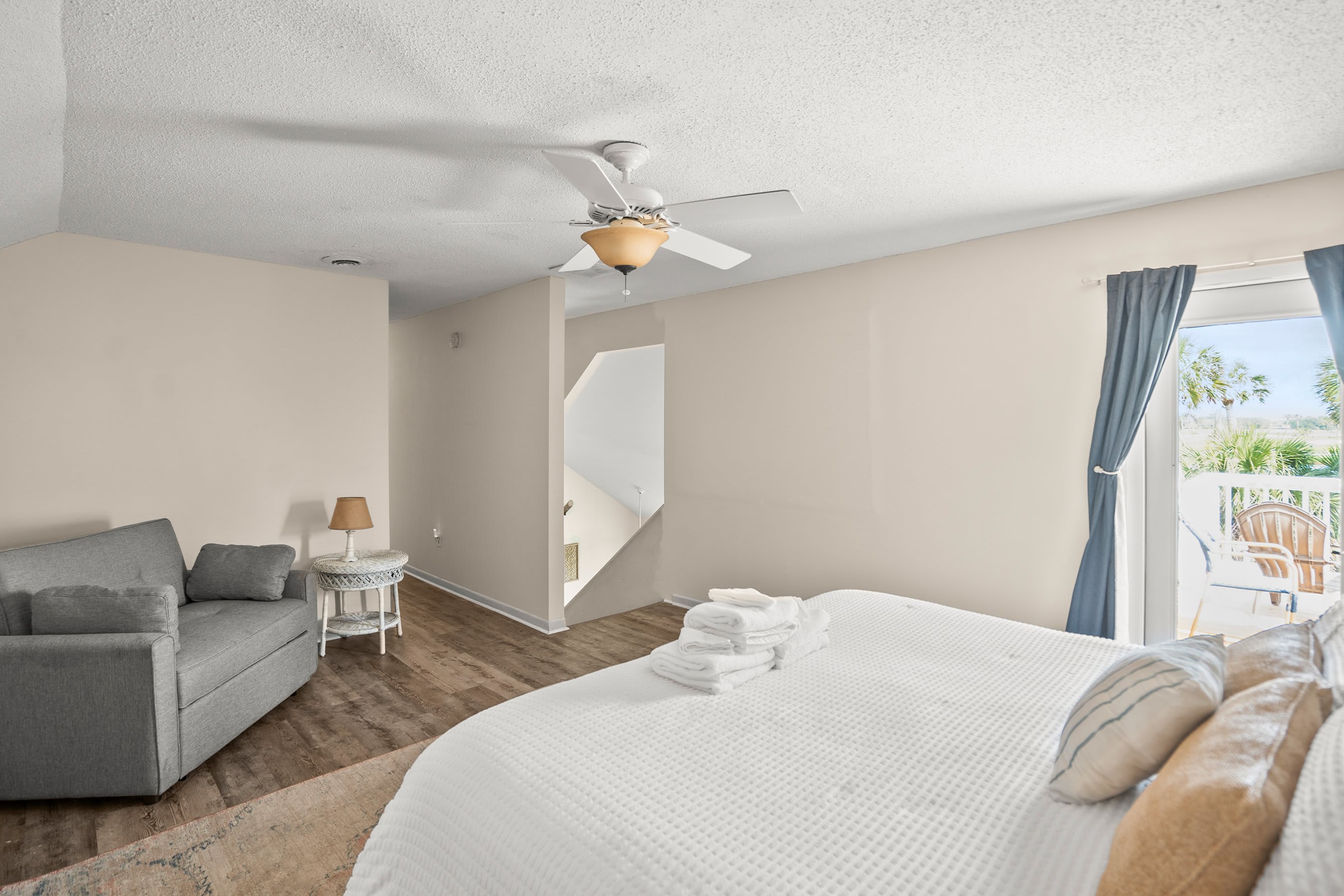 2nd level primary bedroom with en suite bathroom