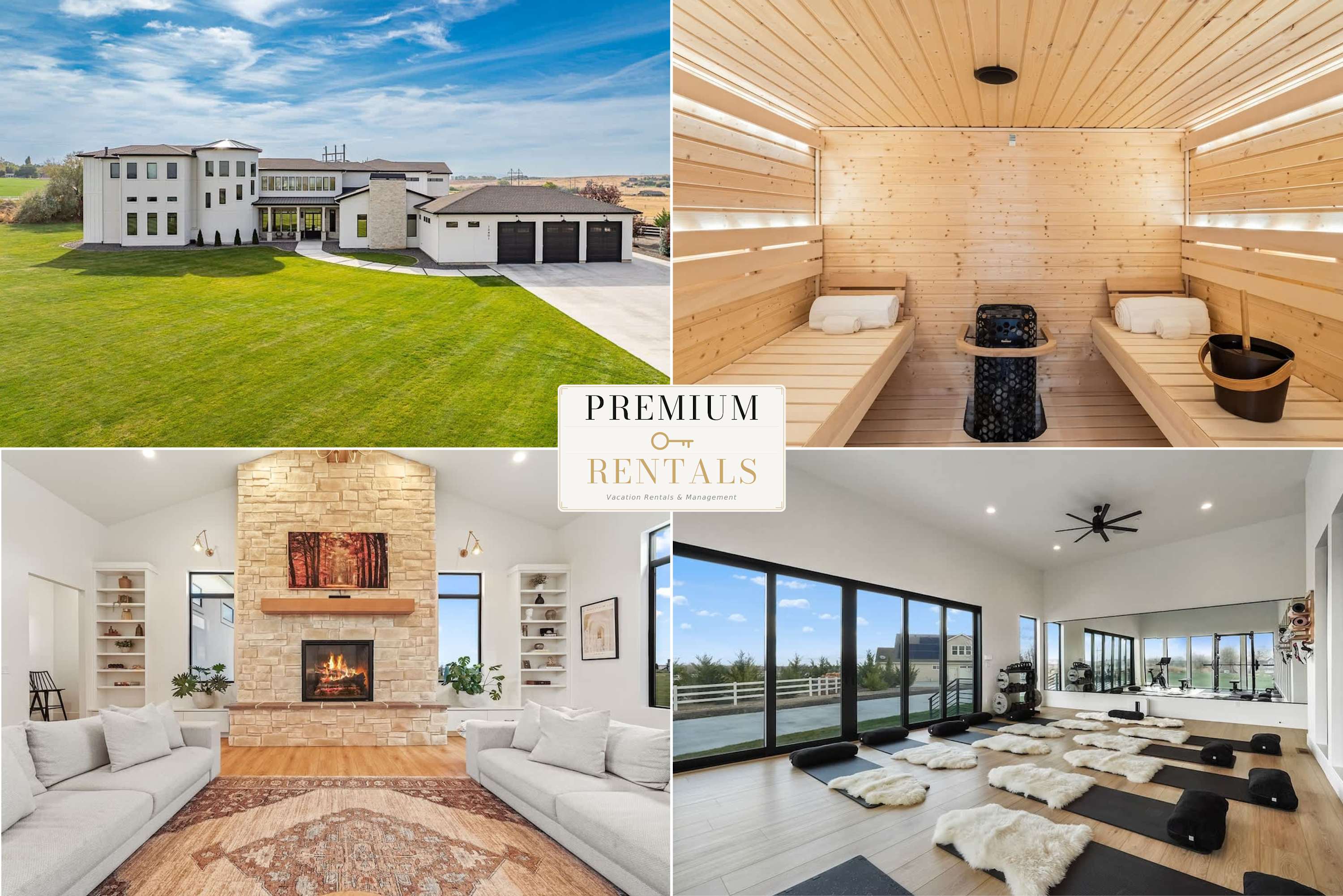 14,000 SqFt Estate w/ Gym Theater Suana Sleeps 40+ in Nampa, ID