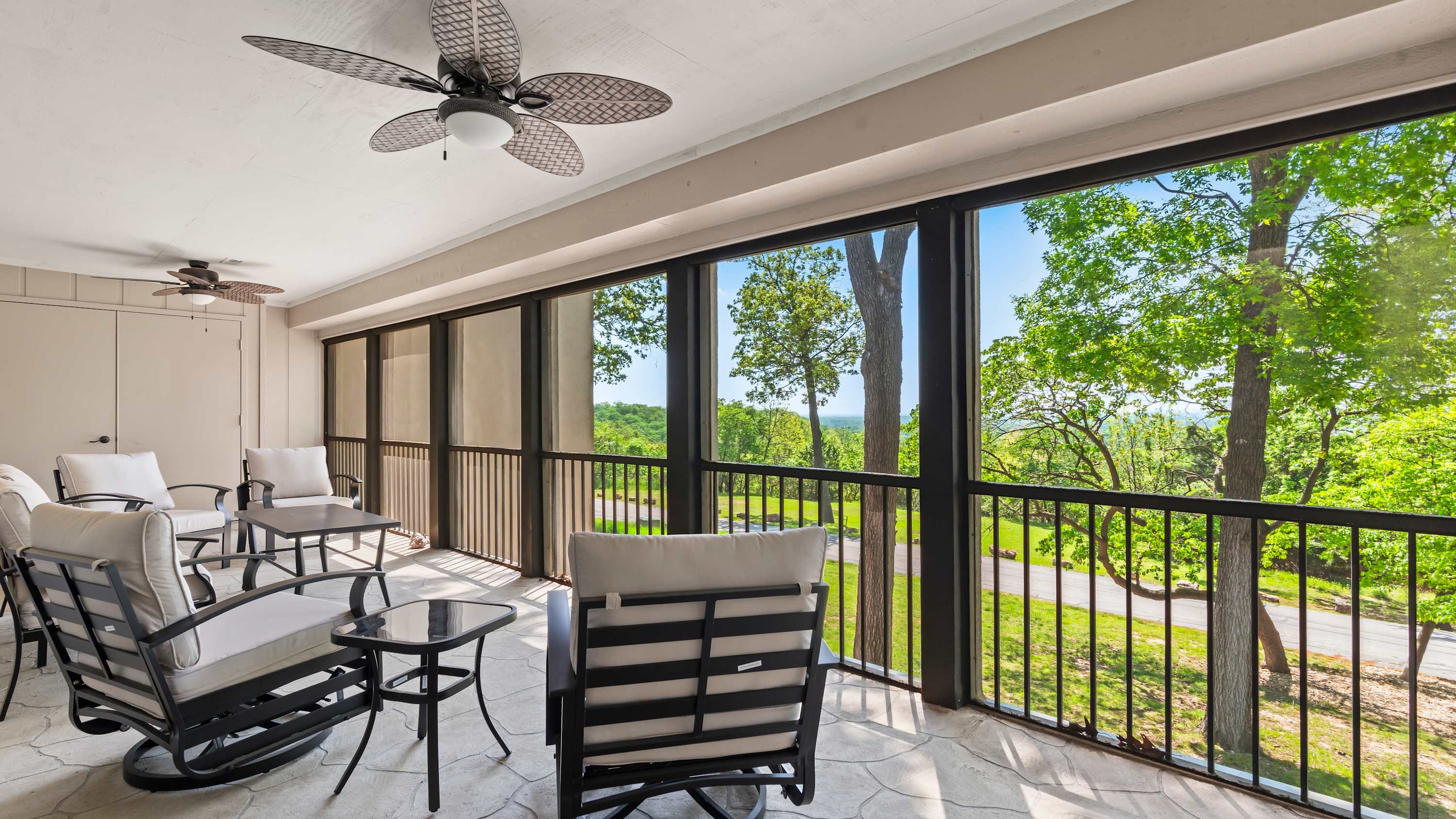 Lounge the day away with gorgeous views on the balcony​