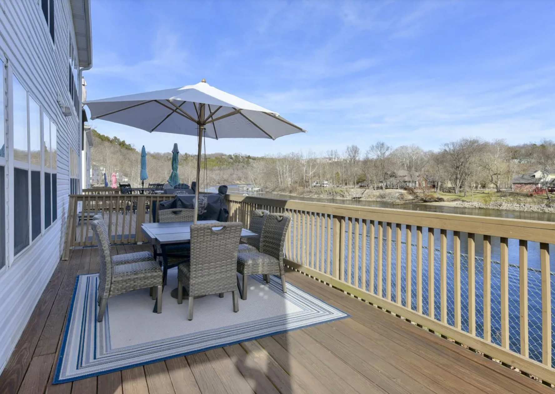 NO STAIRS, Lakeside, beautiful patio and yard
