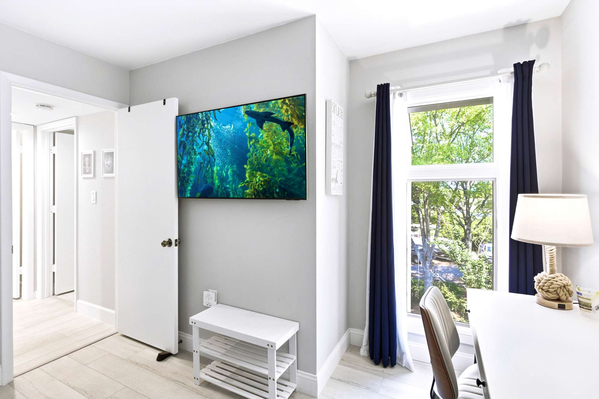 Guest bedroom comfortable for friends, family, or remote-work days!