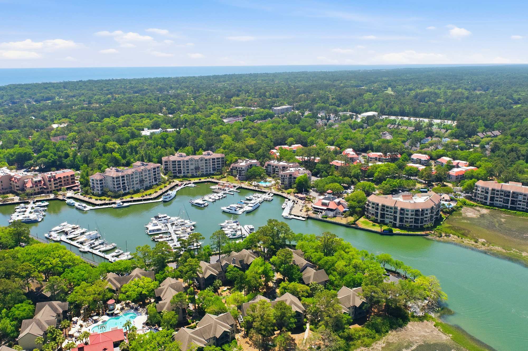 Marina vista - sailboats, yachts, and pristine Lowcountry waters all just minutes from the front door.