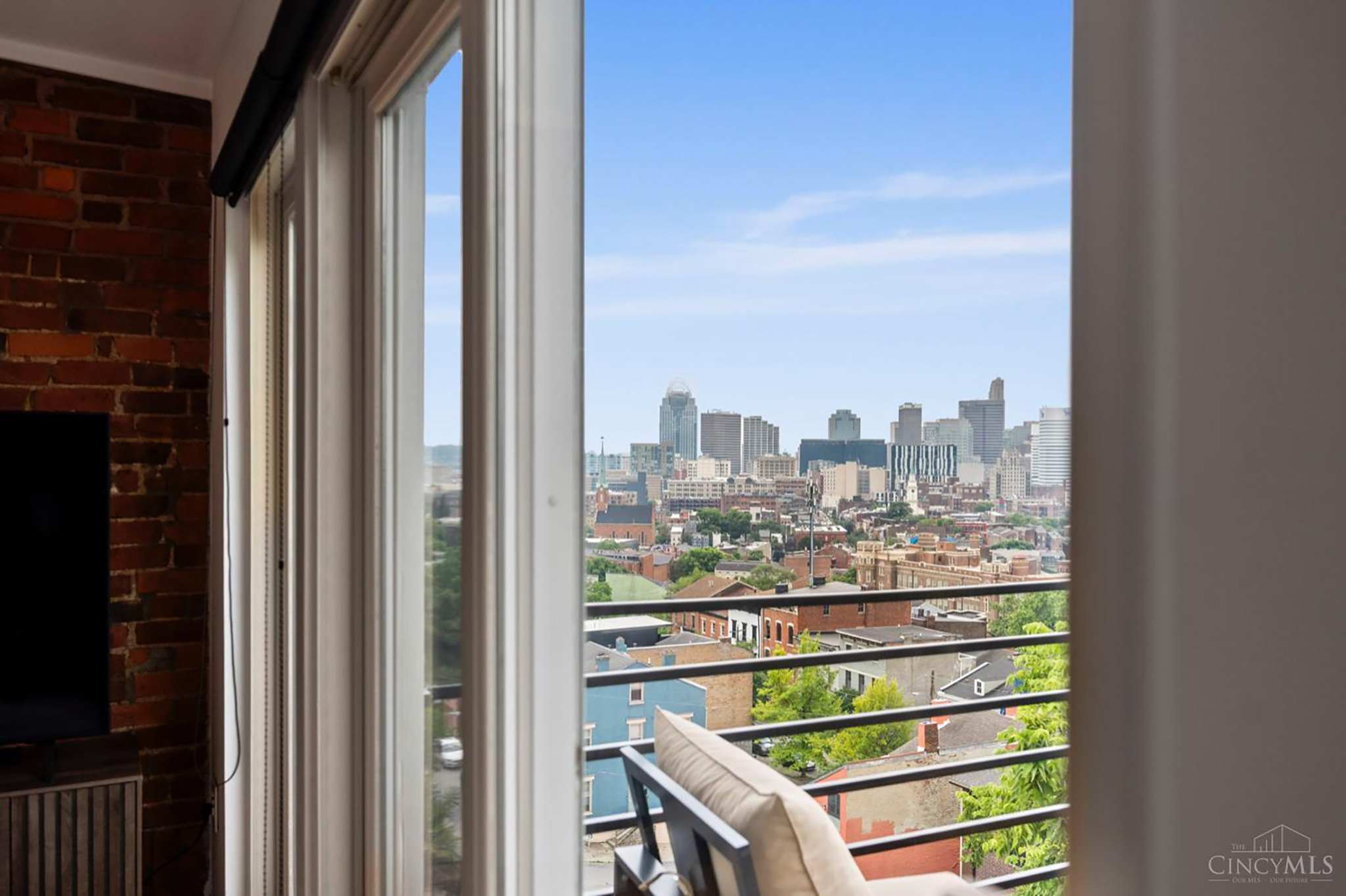 Lounge the day away with stunning city views on the balcony​