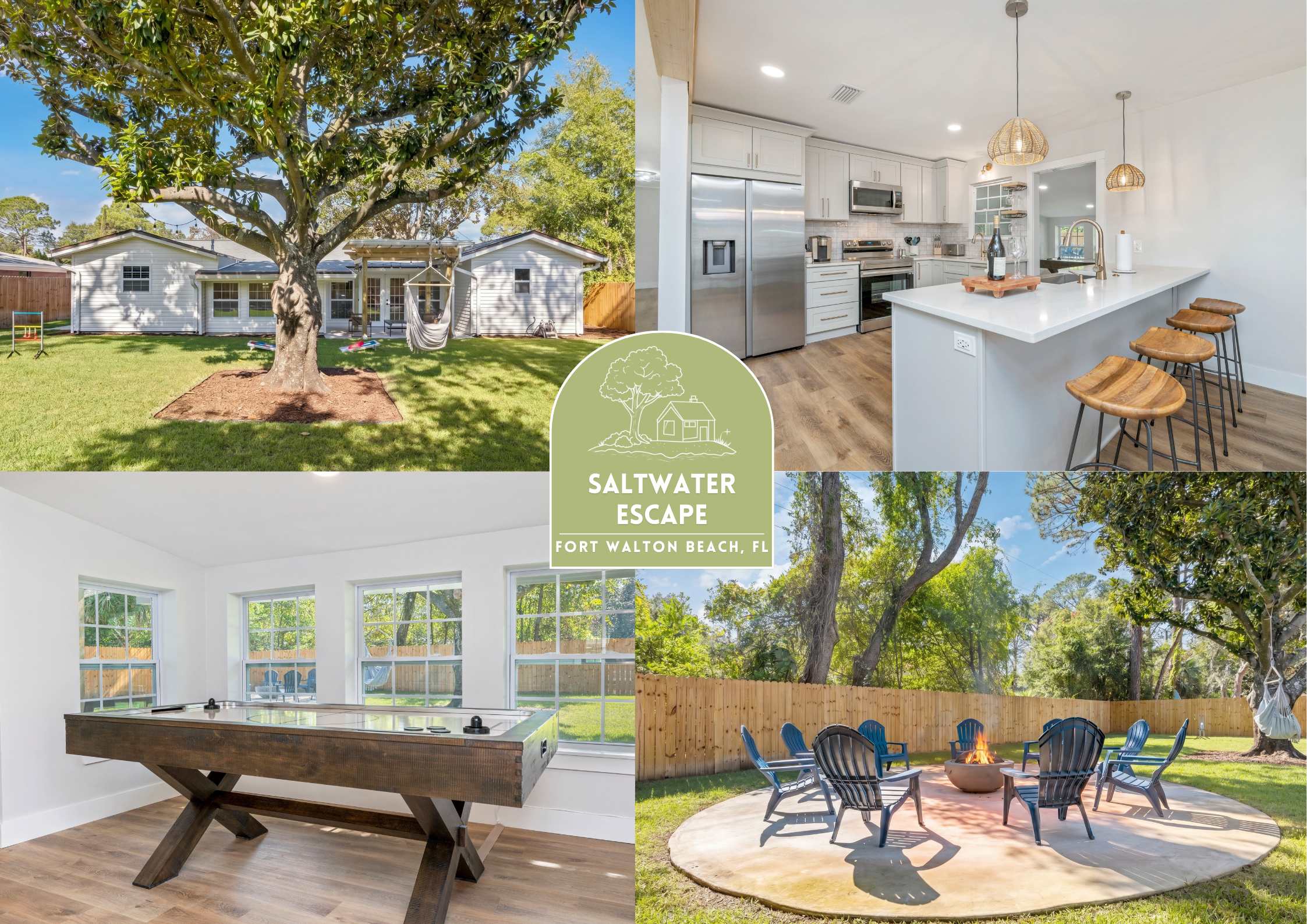 Sleeps 14 • Outdoor Patio • Firepit • Game Room - Fort Walton Beach, FL