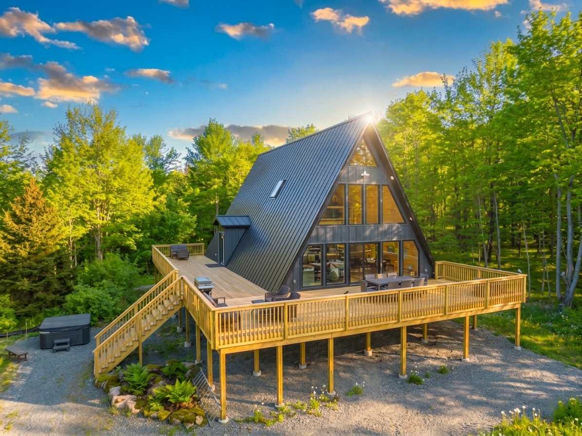 Black Lotus A-Frame | Hot Tub | Sauna | Firepit