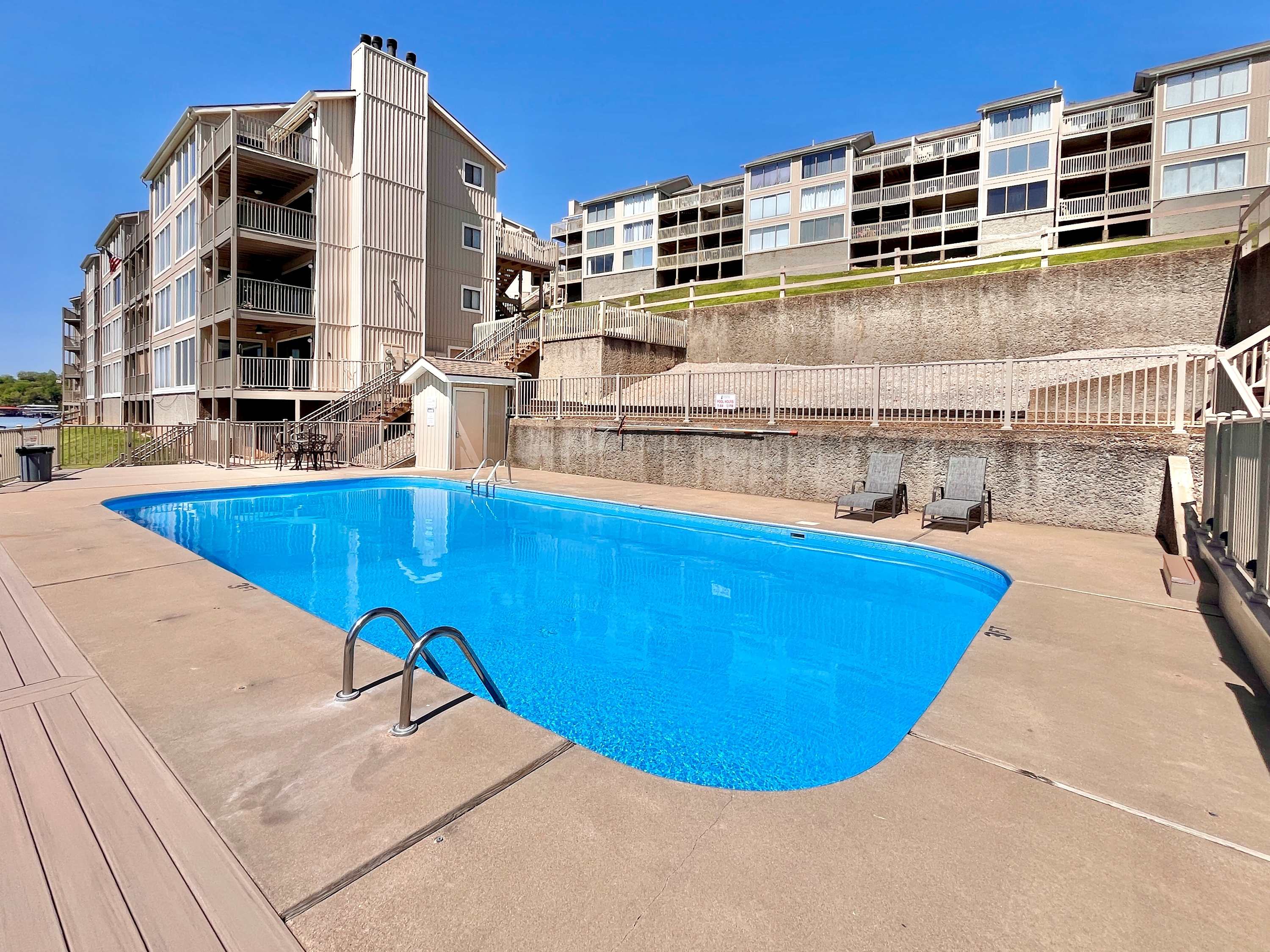 The heart of the community, cool off and connect poolside