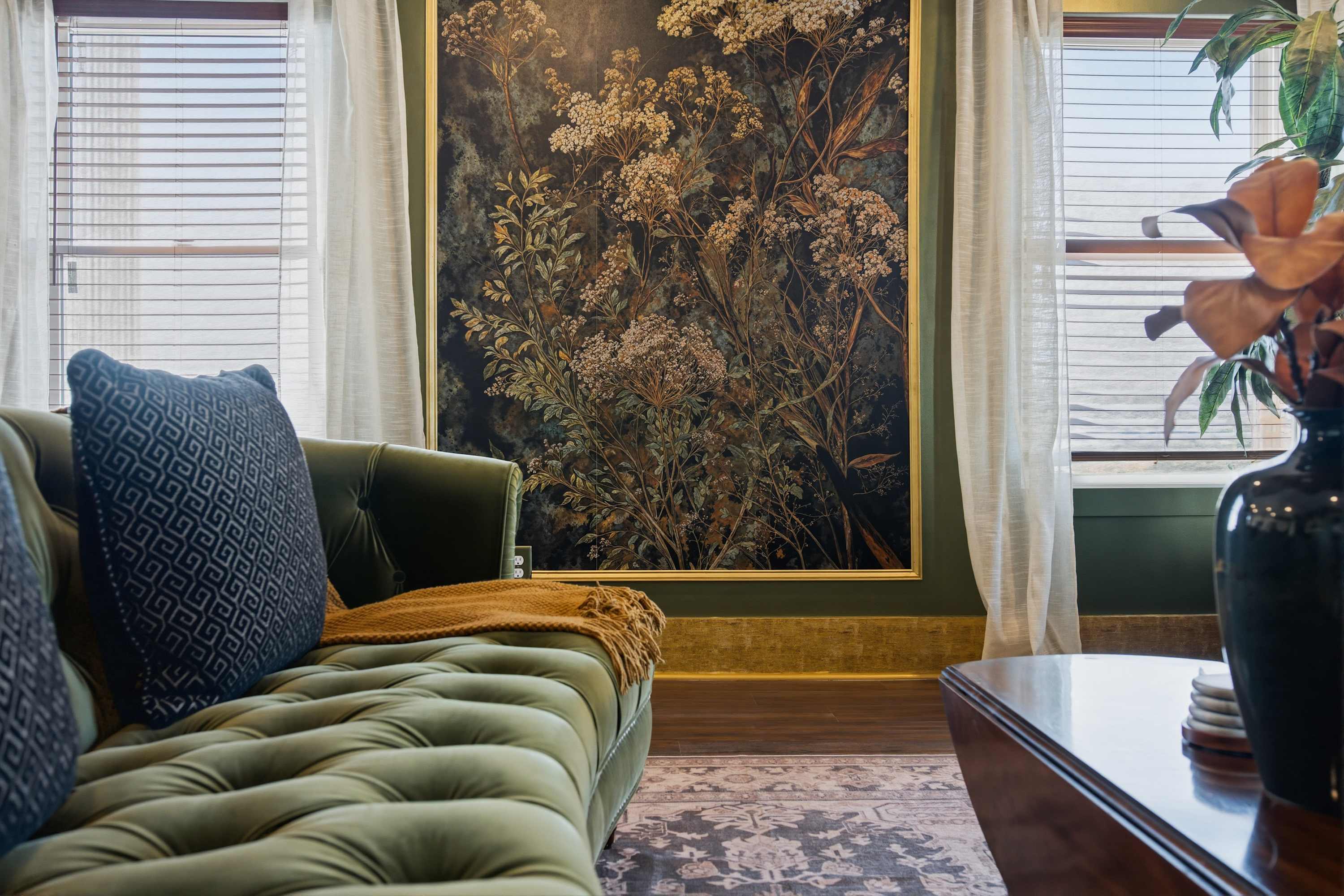 Unwind in style & stream your favorites on the living room smart TV​