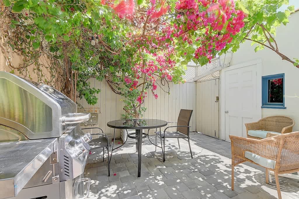 Get a breath of fresh air in our intimate outdoor backyard patio