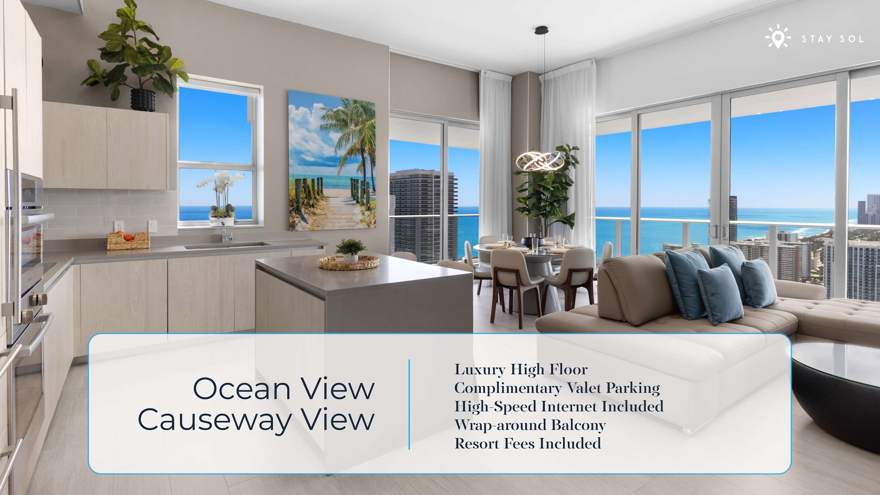 High Floor 2BR and 2 BA, Free Parking