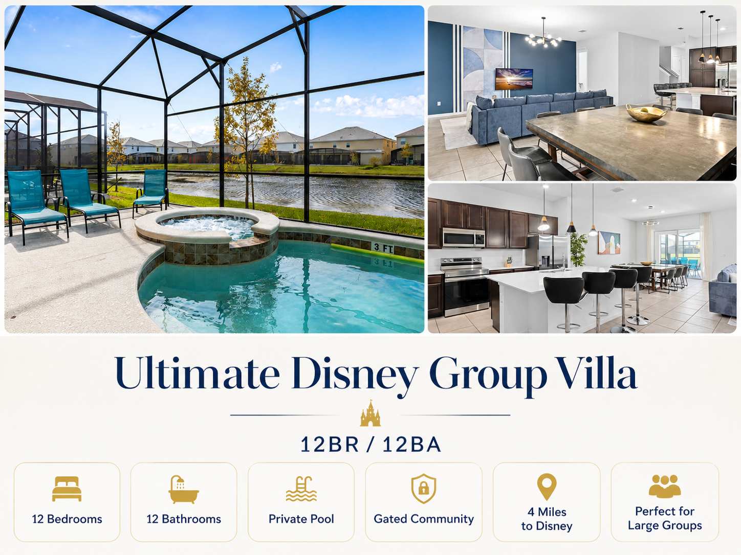 12BR l Ultimate Disney Group Villa 