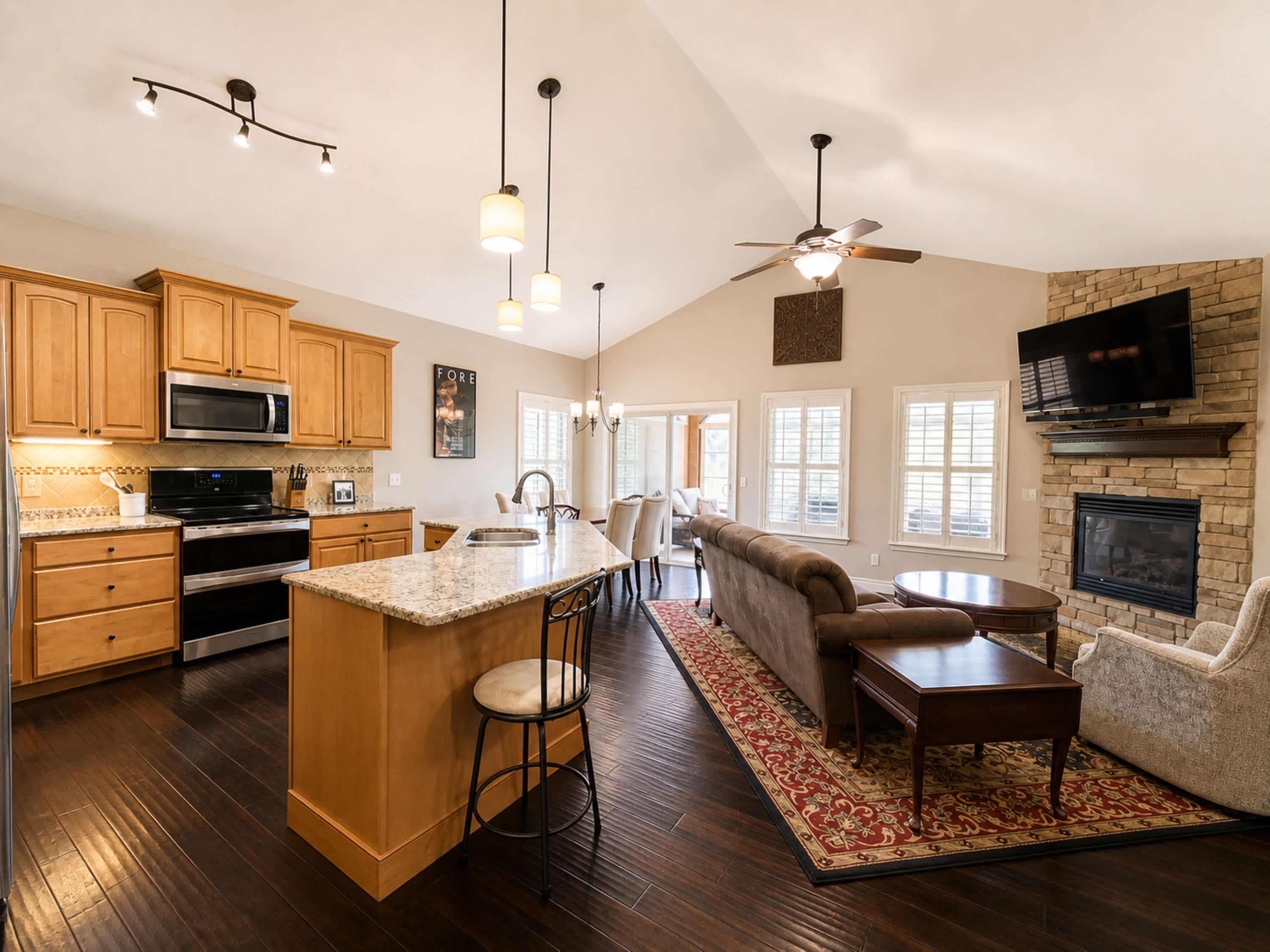 Enjoy the breezy, open flow of the main-level living spaces​