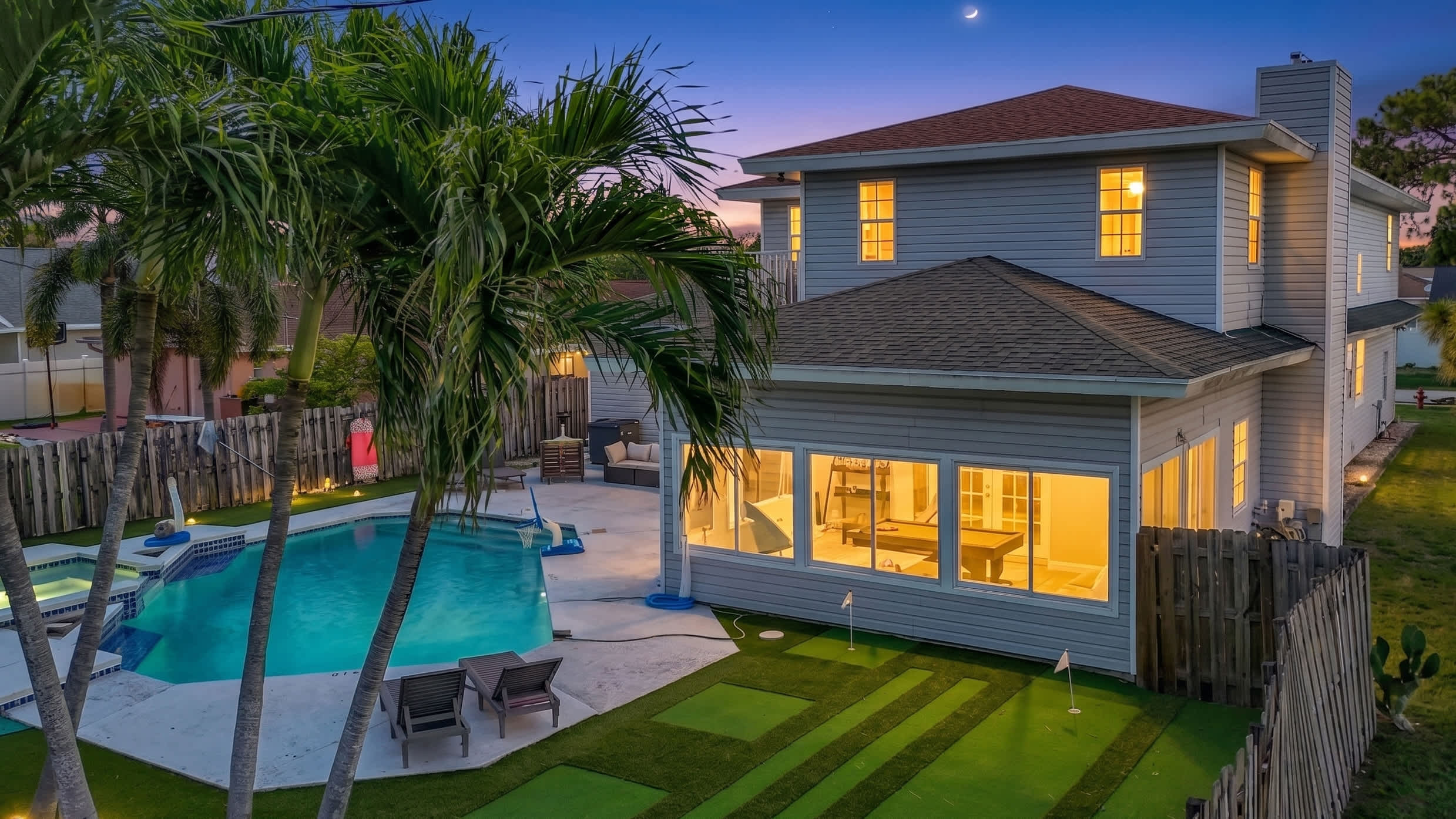 Whiteiris-5-bedroom Home With Pool, Mini Golf, & Heated Jacuzzi In Boynton Beach - The Bahamas