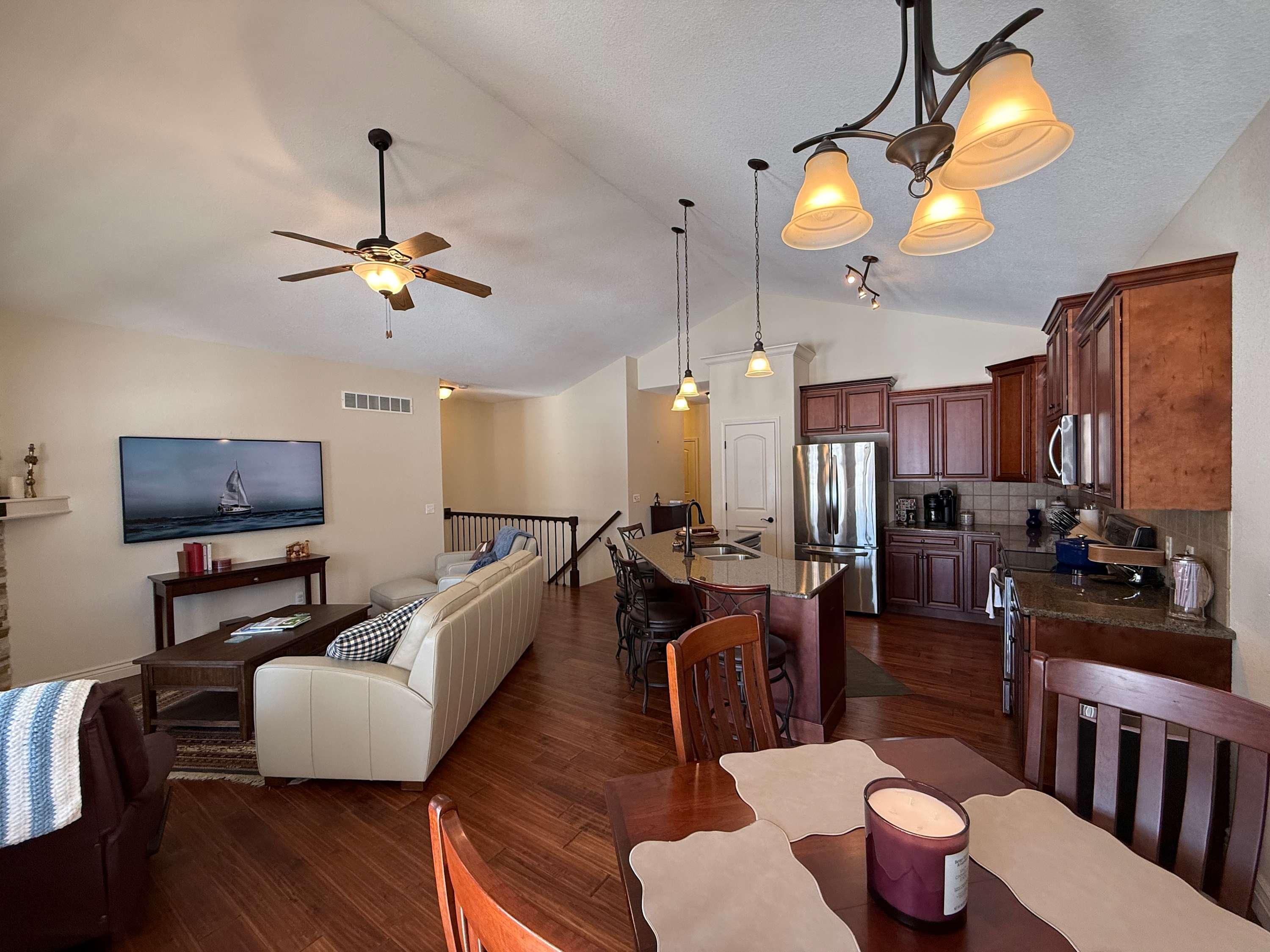 Curl up in Villa 124’s inviting living room & stream your favorites on the smart TV​