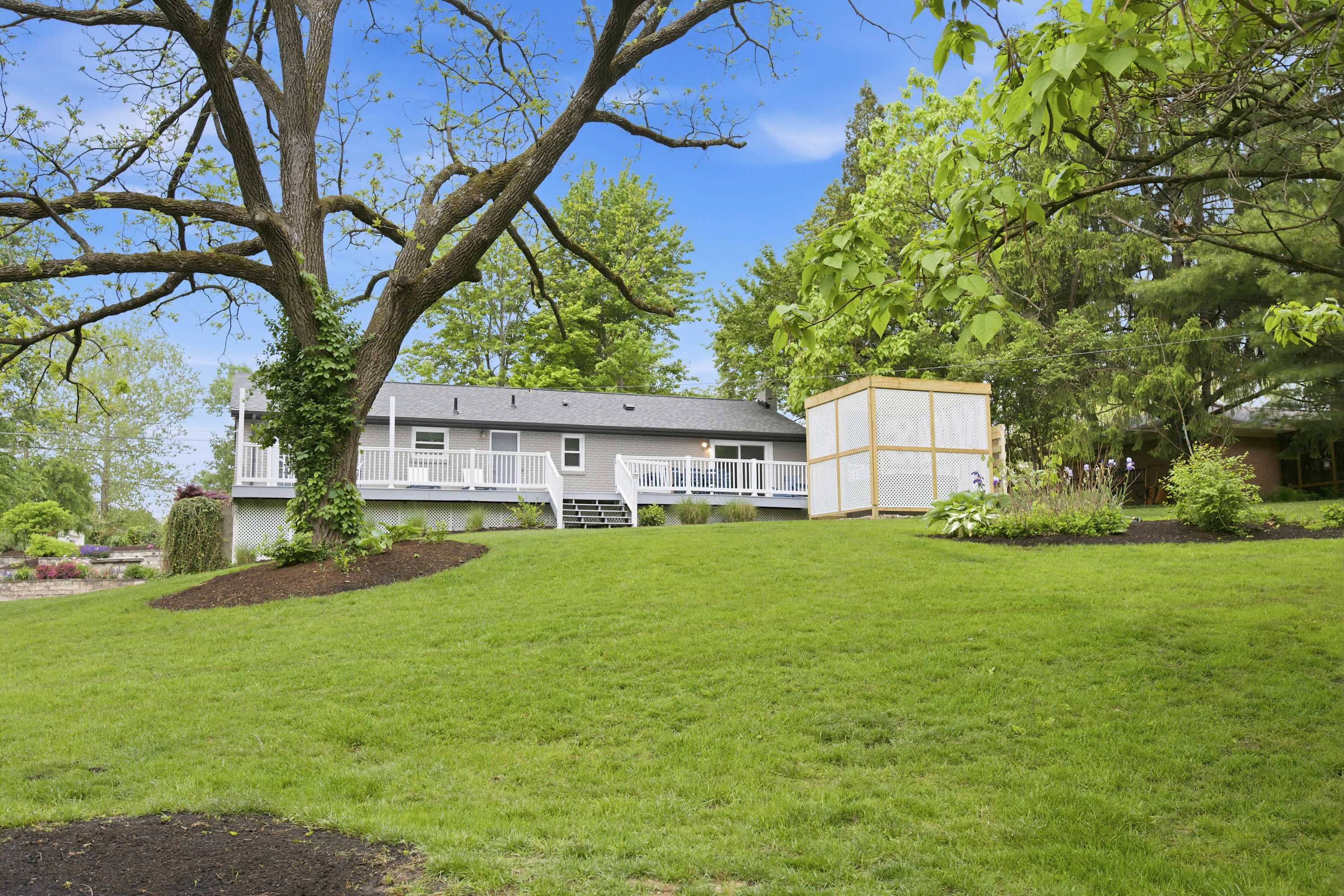 Lounge the day away or dine alfresco on the spacious back deck​