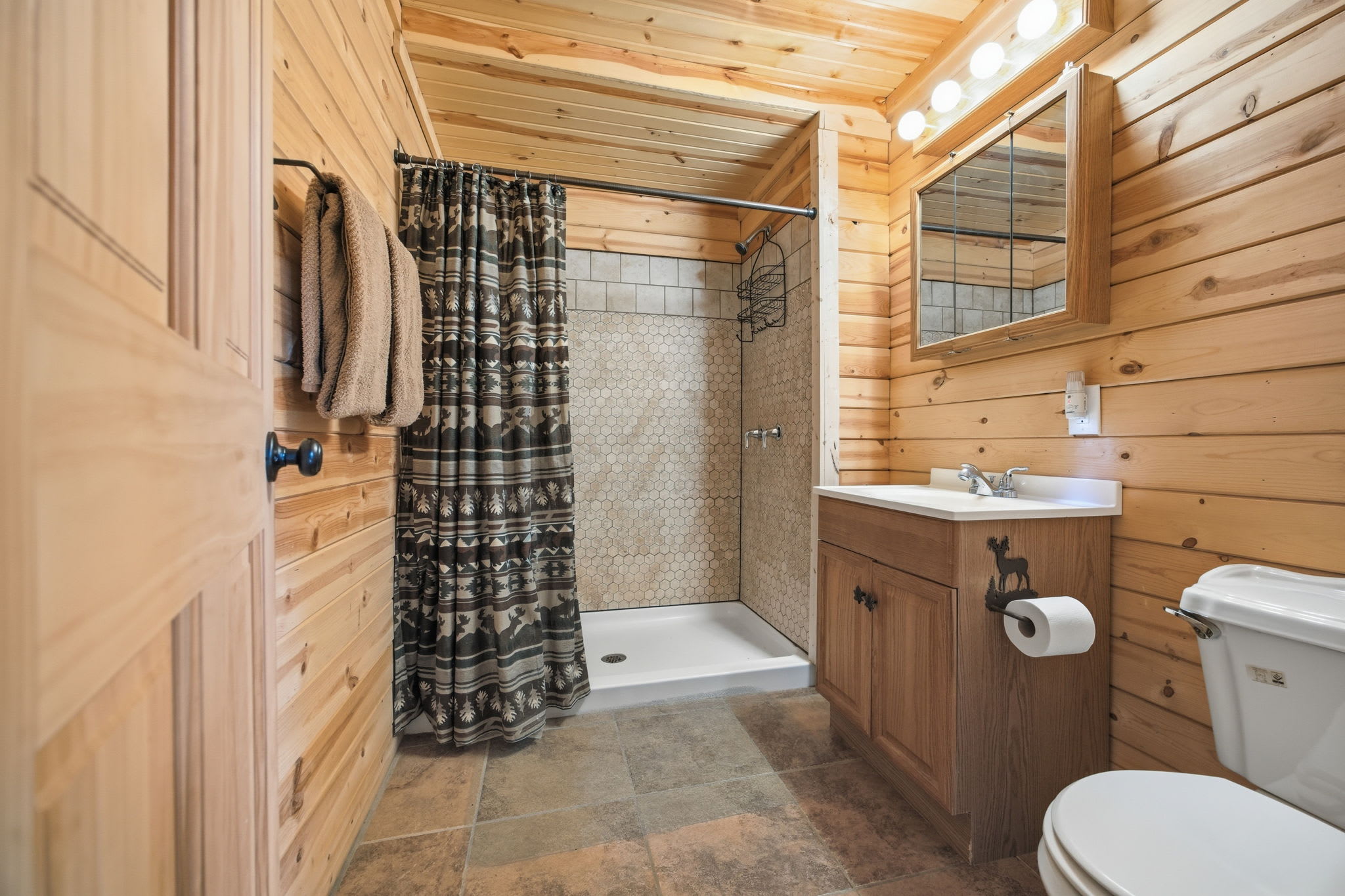 Bathroom in the main floor hallway