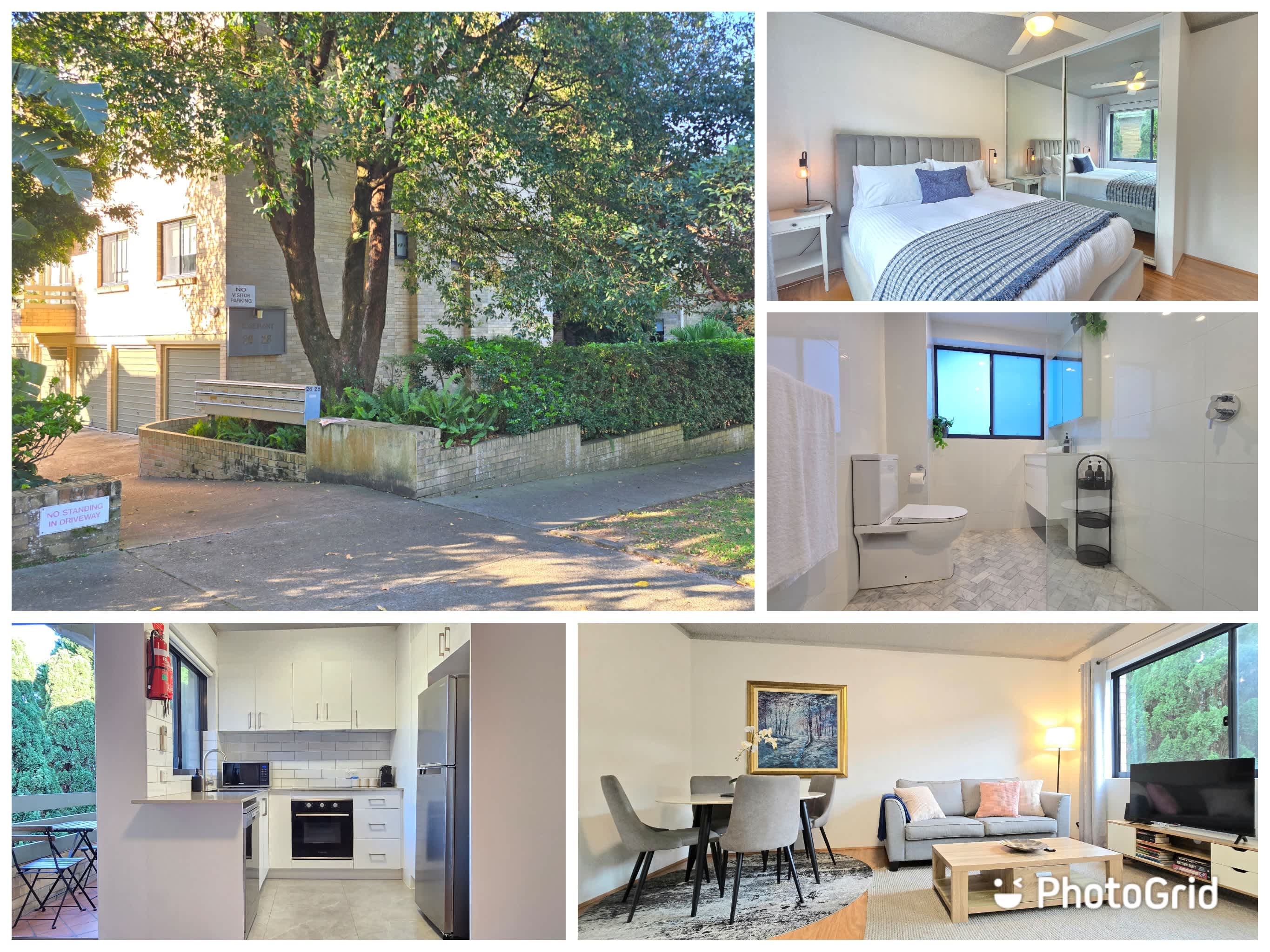 Refined comfort 1 bed Neutral Bay w parking & balcony