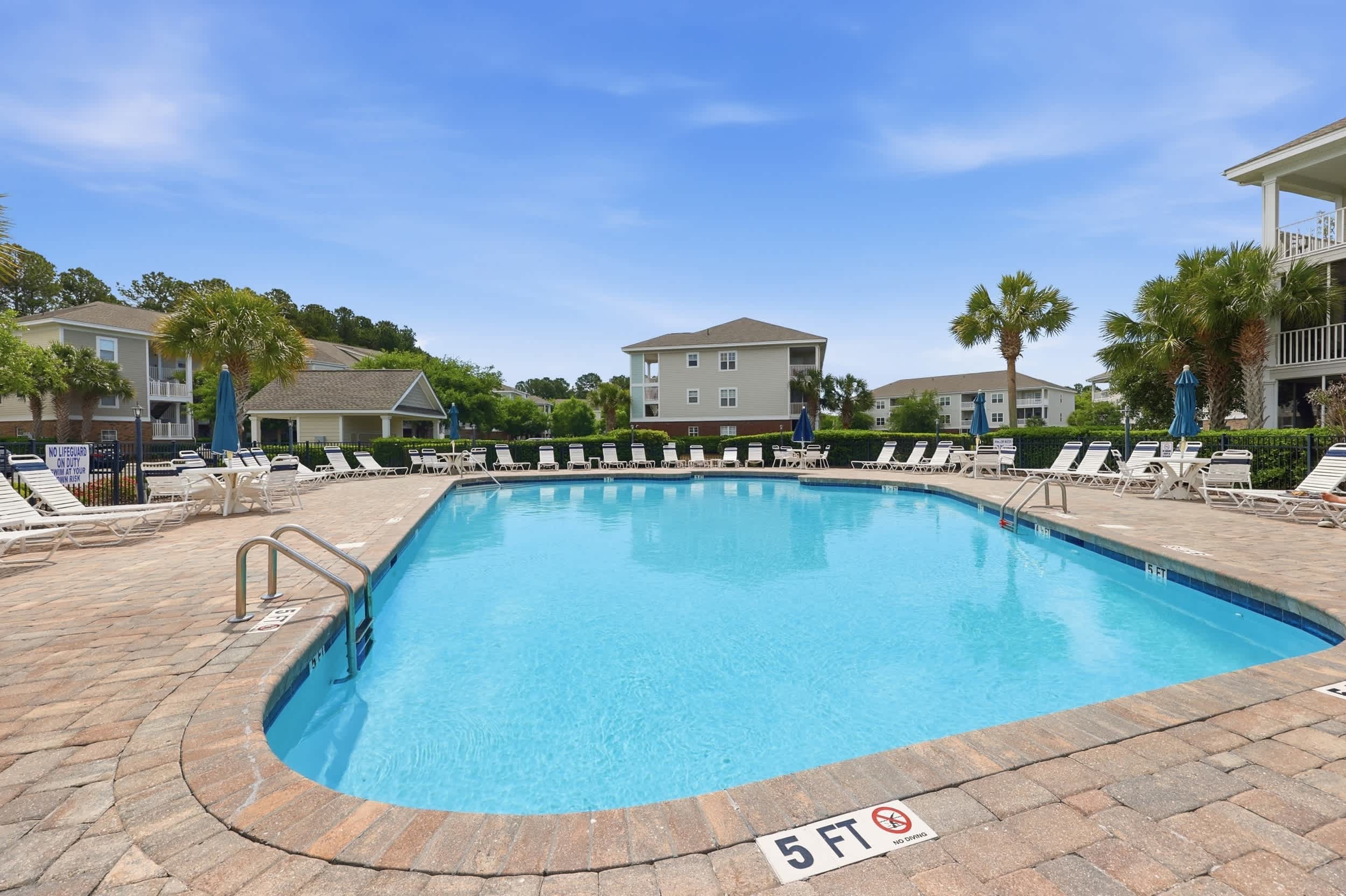 Neighborhood Pool by Condo (and Grill)