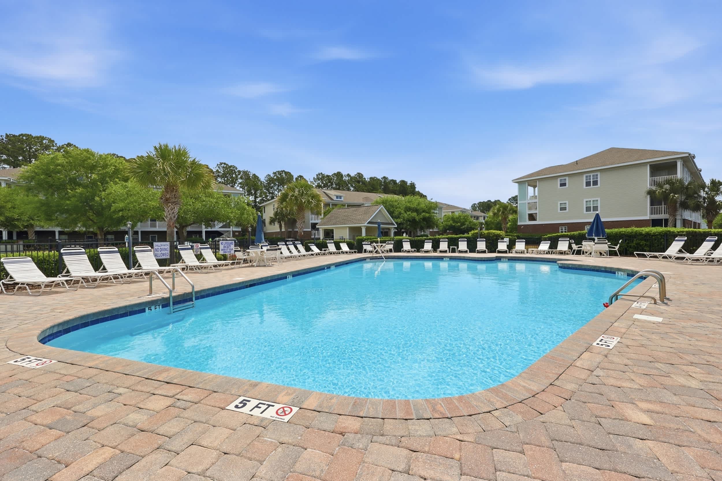 Neighborhood Pool by Condo (and Grill)