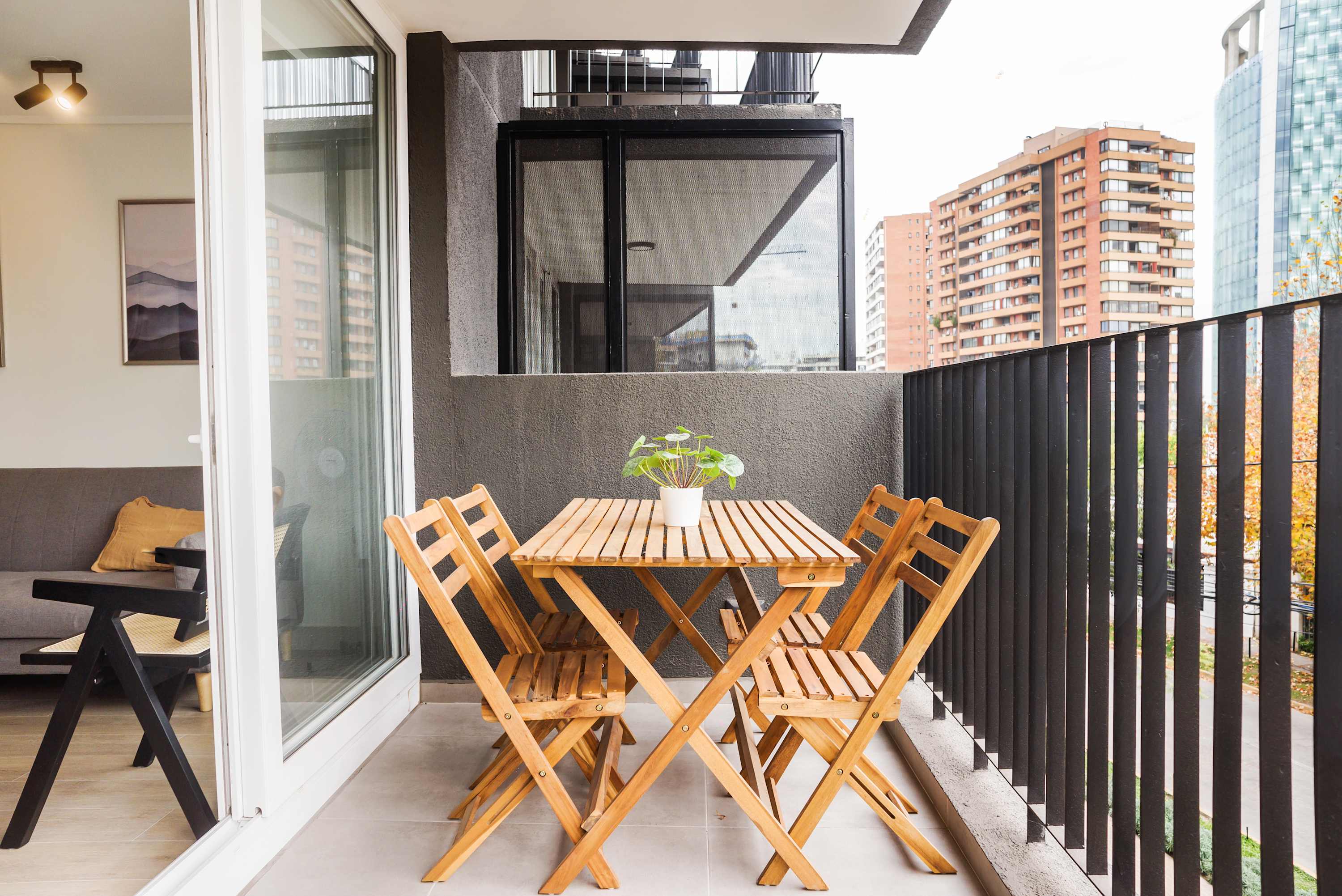 Enjoy city views from your private balcony, perfect for morning coffee or evening relaxation.