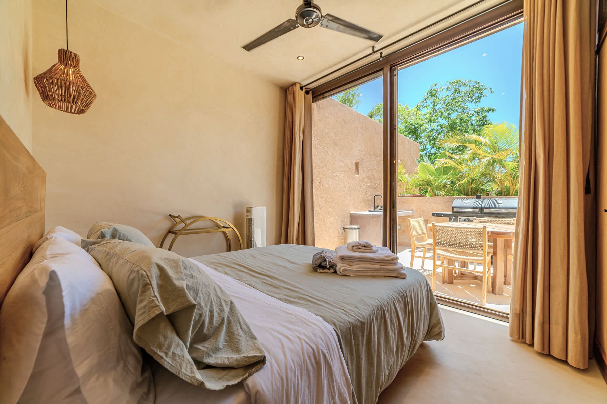 Lovely bedroom #2, spacious and beautifully illuminated with natural light, creating a warm and romantic atmosphere.
