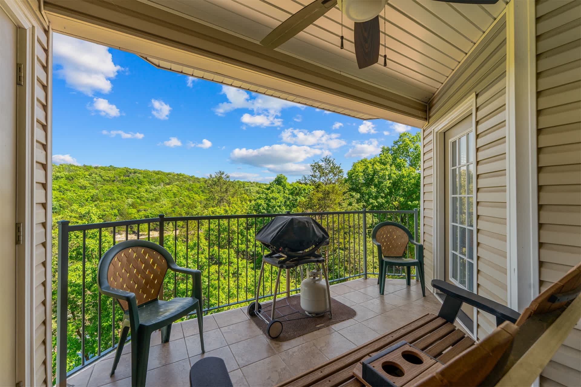Lounge the day away with gorgeous views on the balcony​