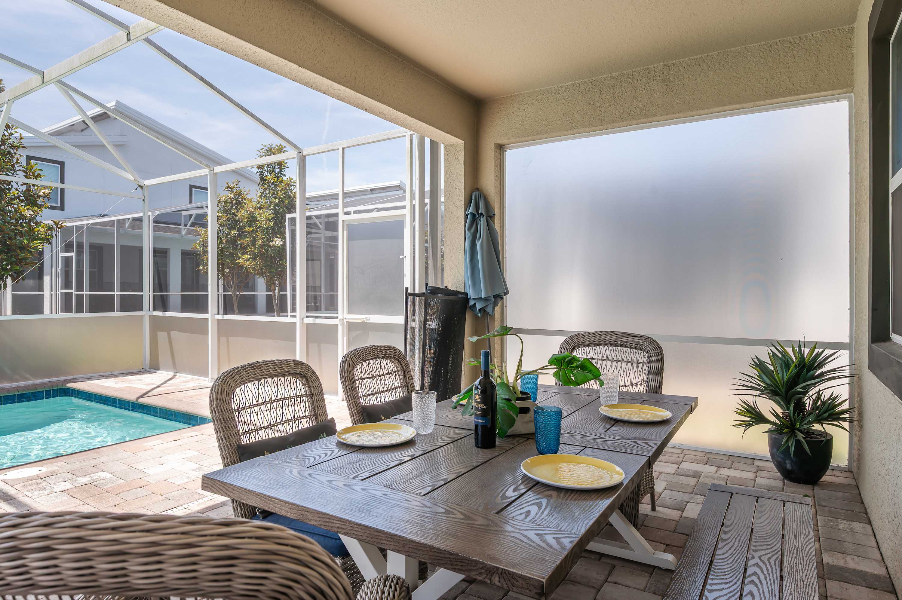 Spacious home with private pool & hot tub