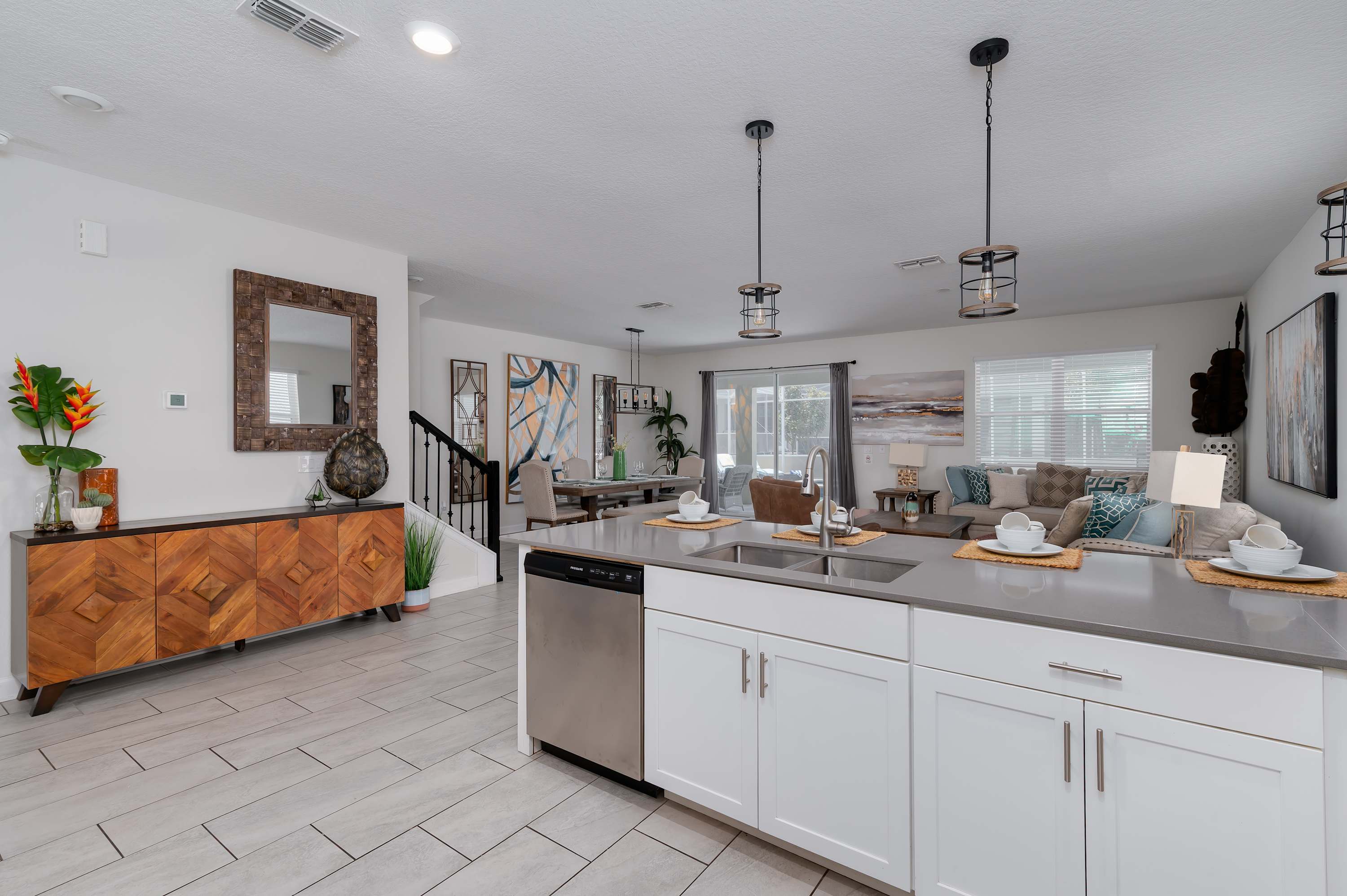 Spacious home with private pool & hot tub