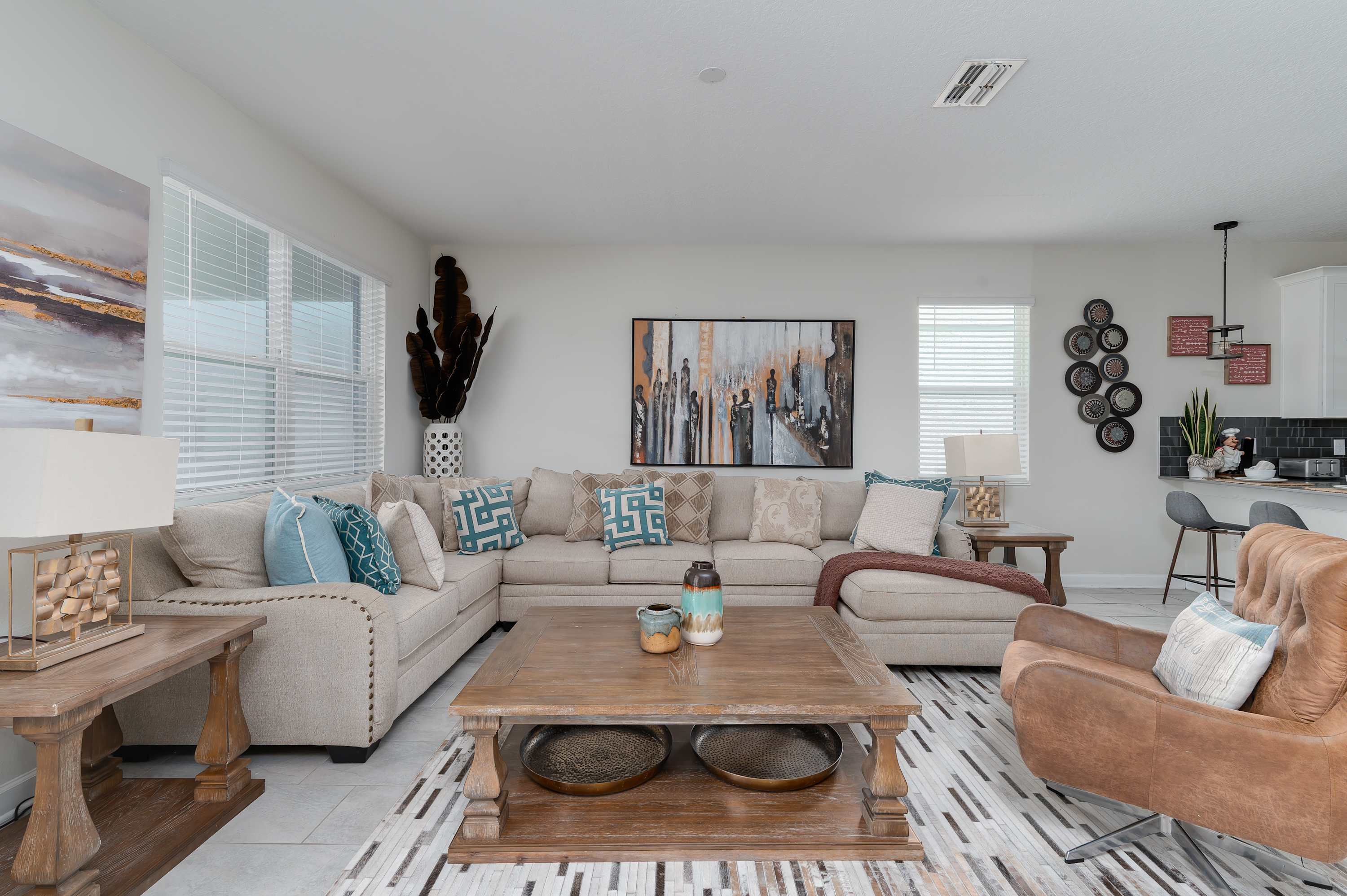 Spacious home with private pool & hot tub