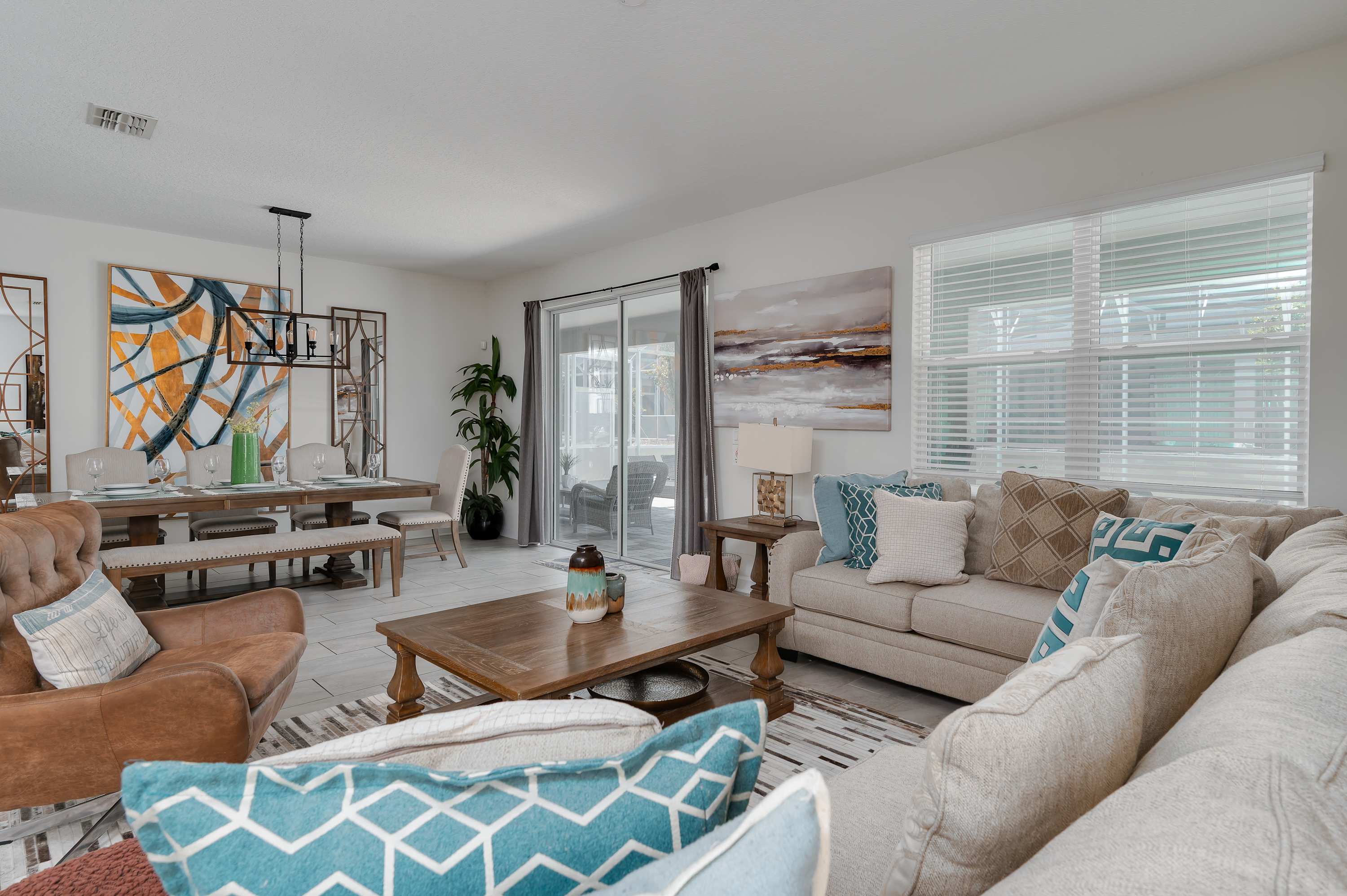 Spacious home with private pool & hot tub
