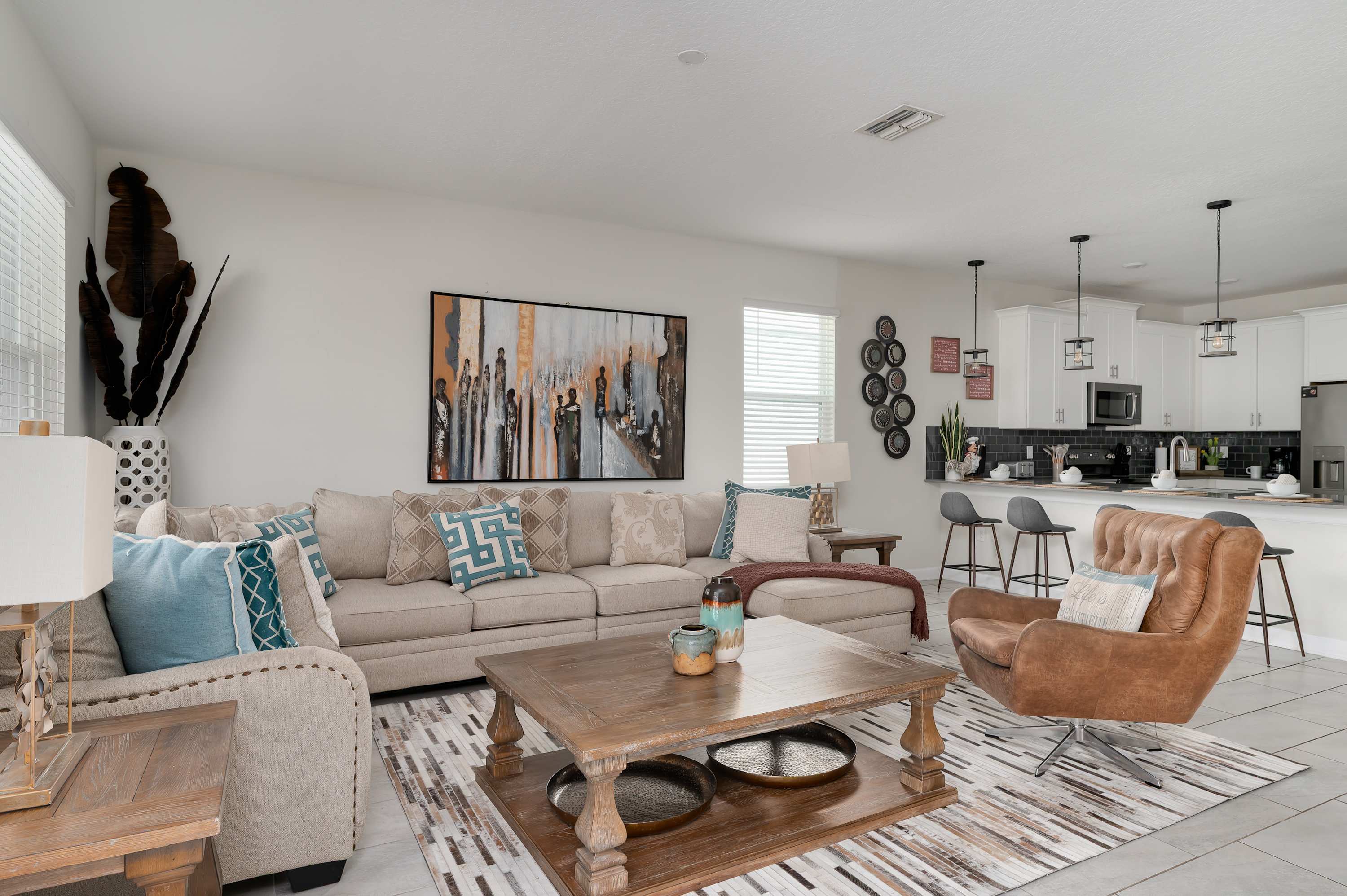 Spacious home with private pool & hot tub
