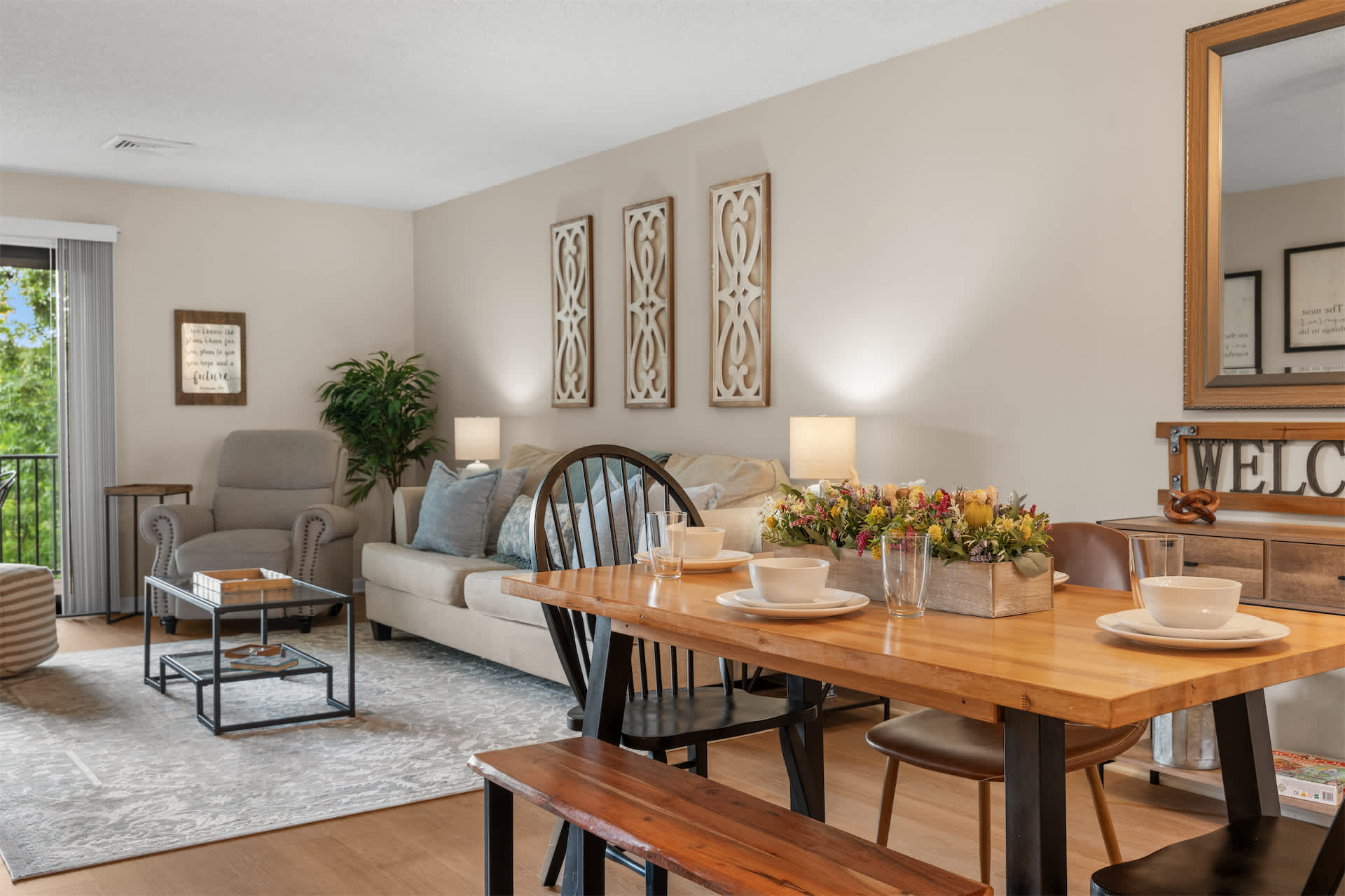Make mealtime memories together at the dining table, seating 6​
