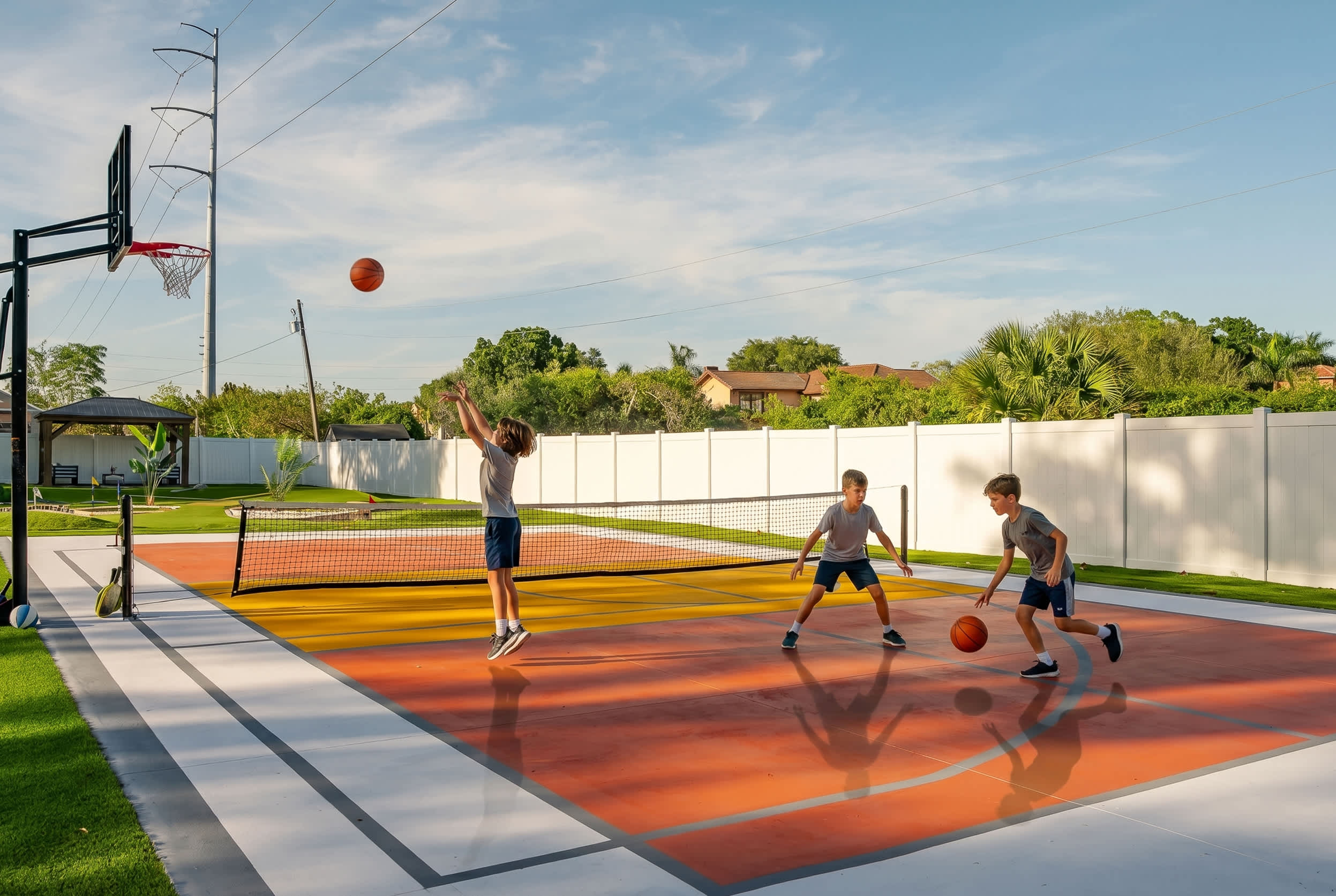 Tropical getaway w Pool, Pickleball & Game Room