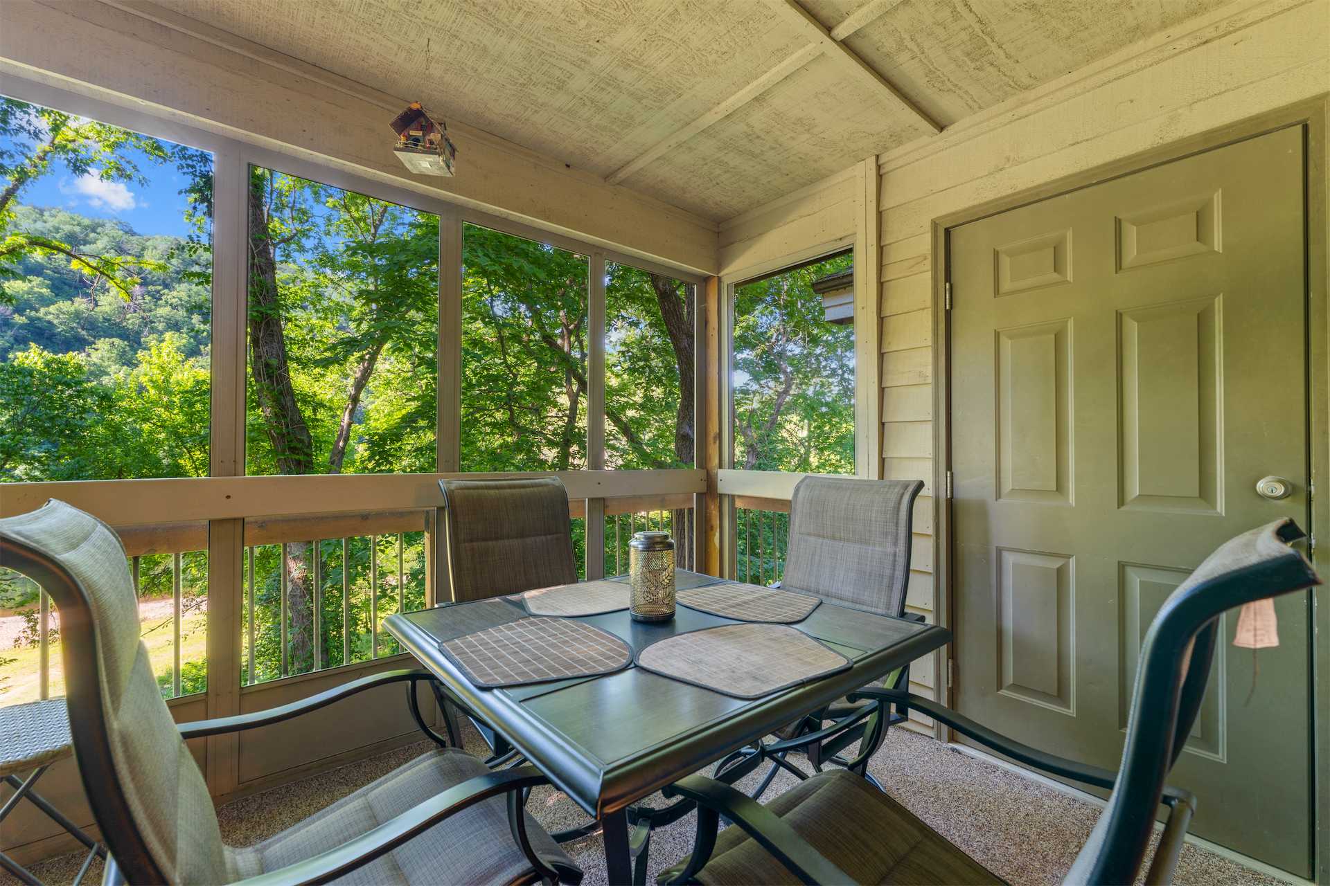 Lounge the day away or dine alfresco with gorgeous views on the balcony​