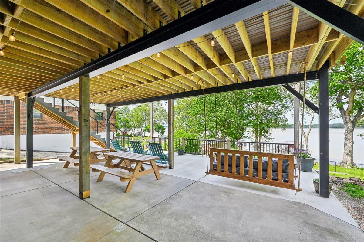 Patio under the deck