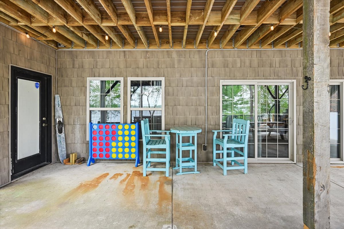 Patio under the deck