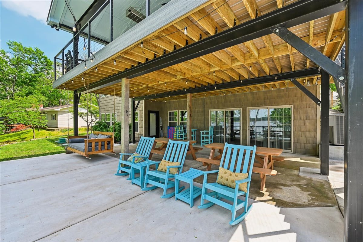 Patio under the deck