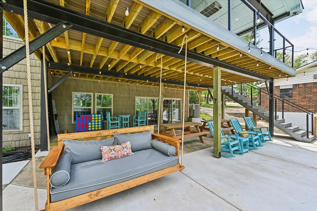 Patio under the deck