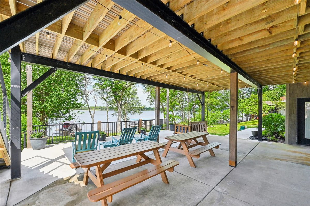 Patio under the deck