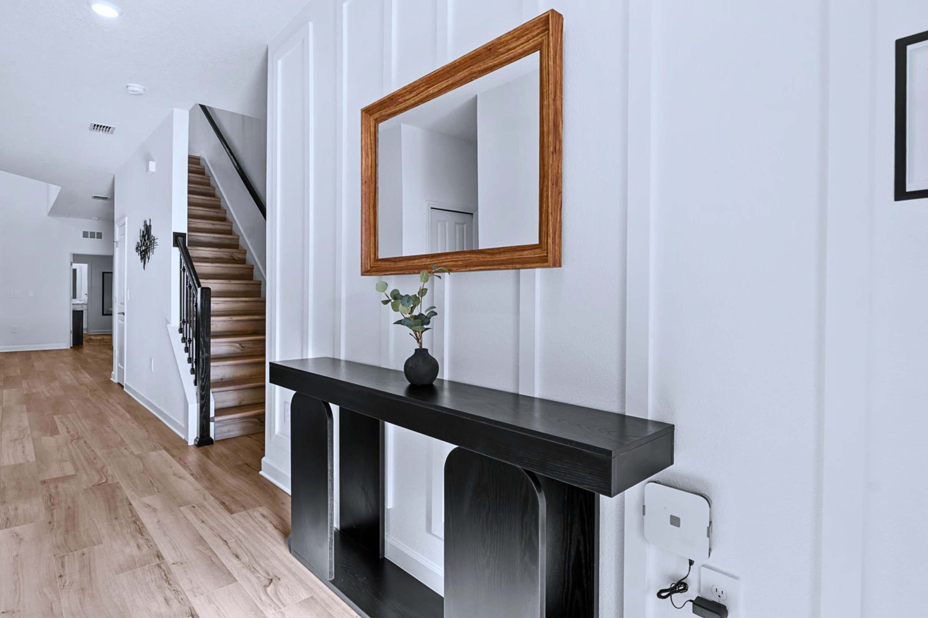 Welcoming entrance & hallway – A clean, stylish entryway that sets the tone for a comfortable stay