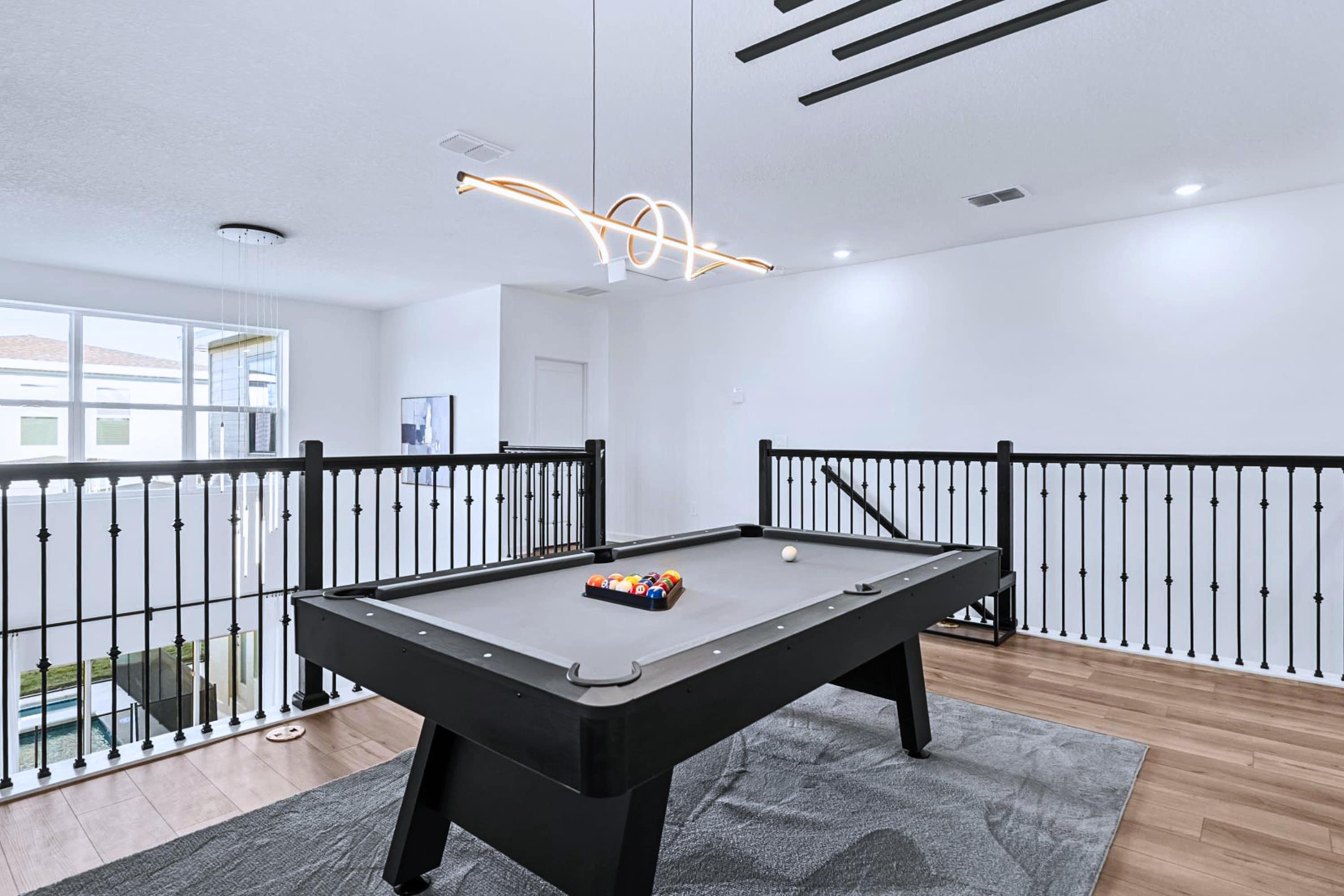 Upstairs loft games area – Open views and plenty of space to play