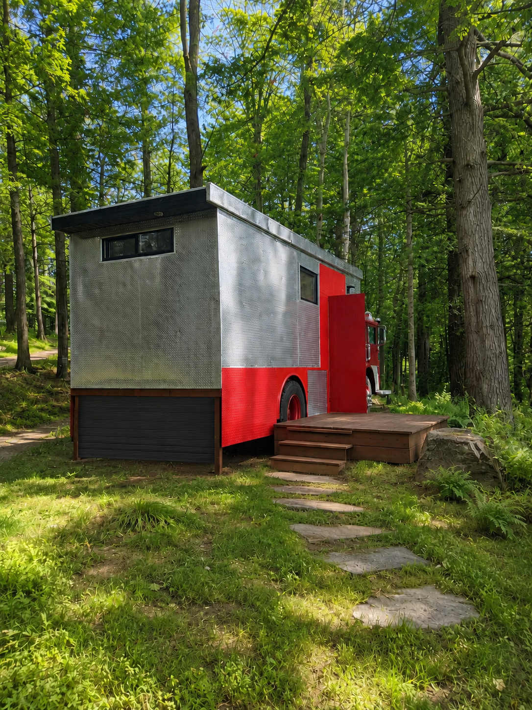 Unique Fire Truck Cabin in Parry Sound #50