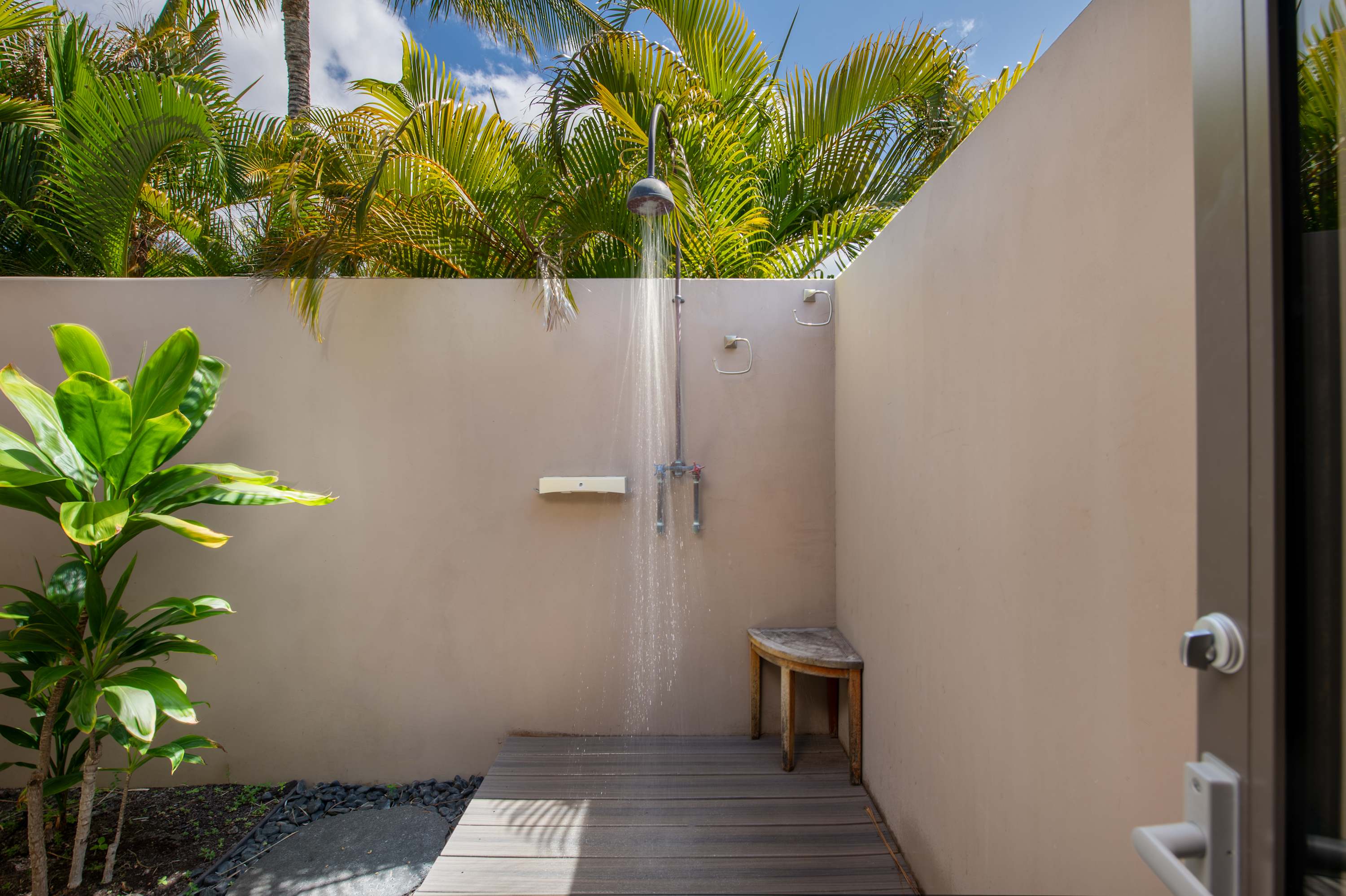 Outdoor Shower | Aloha Nui at Residences of Laulea, Big Island, Hawaii, by Luxus Vacation Properties